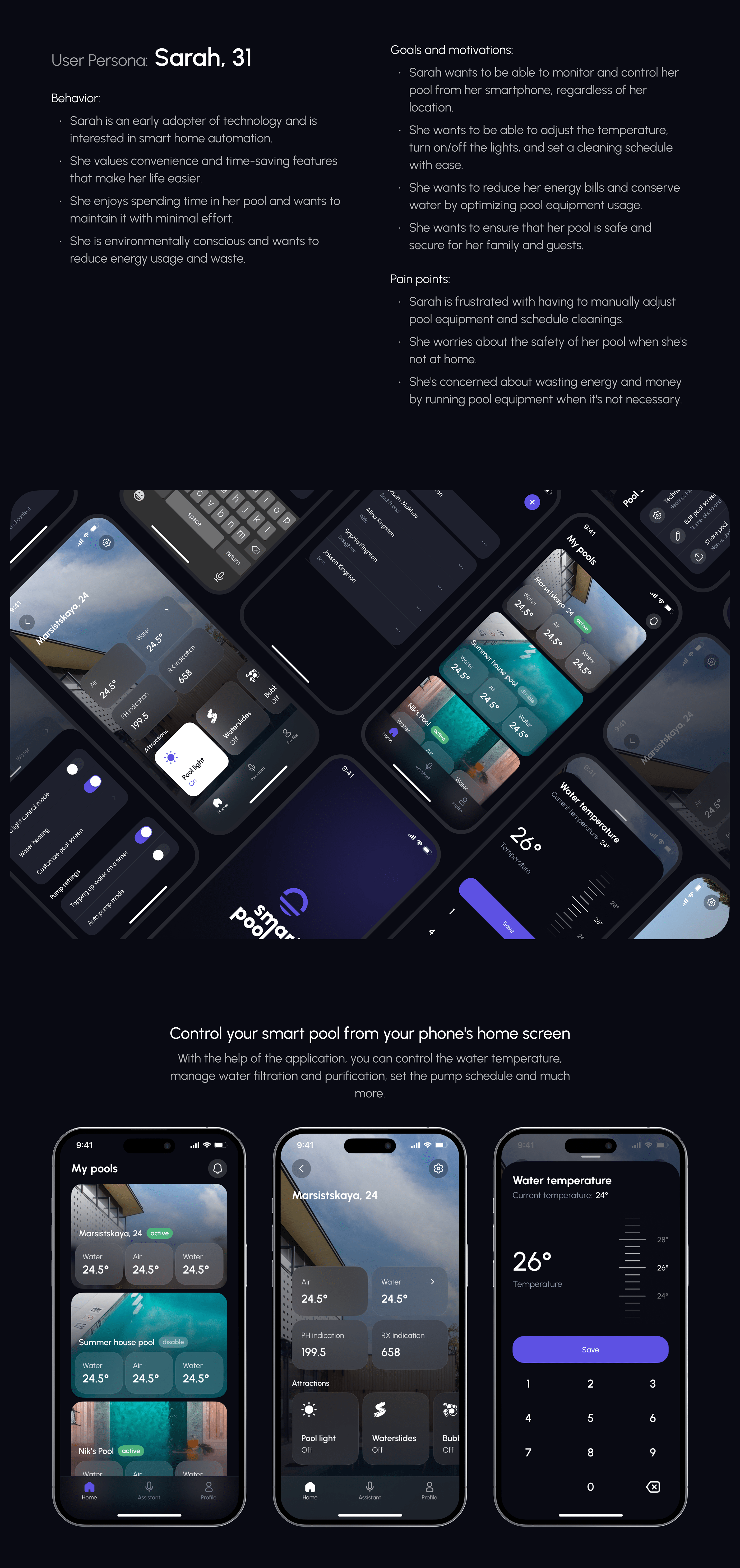 Smart Pool Concept · Smart Home — Изображение №2 — Интерфейсы на Dprofile