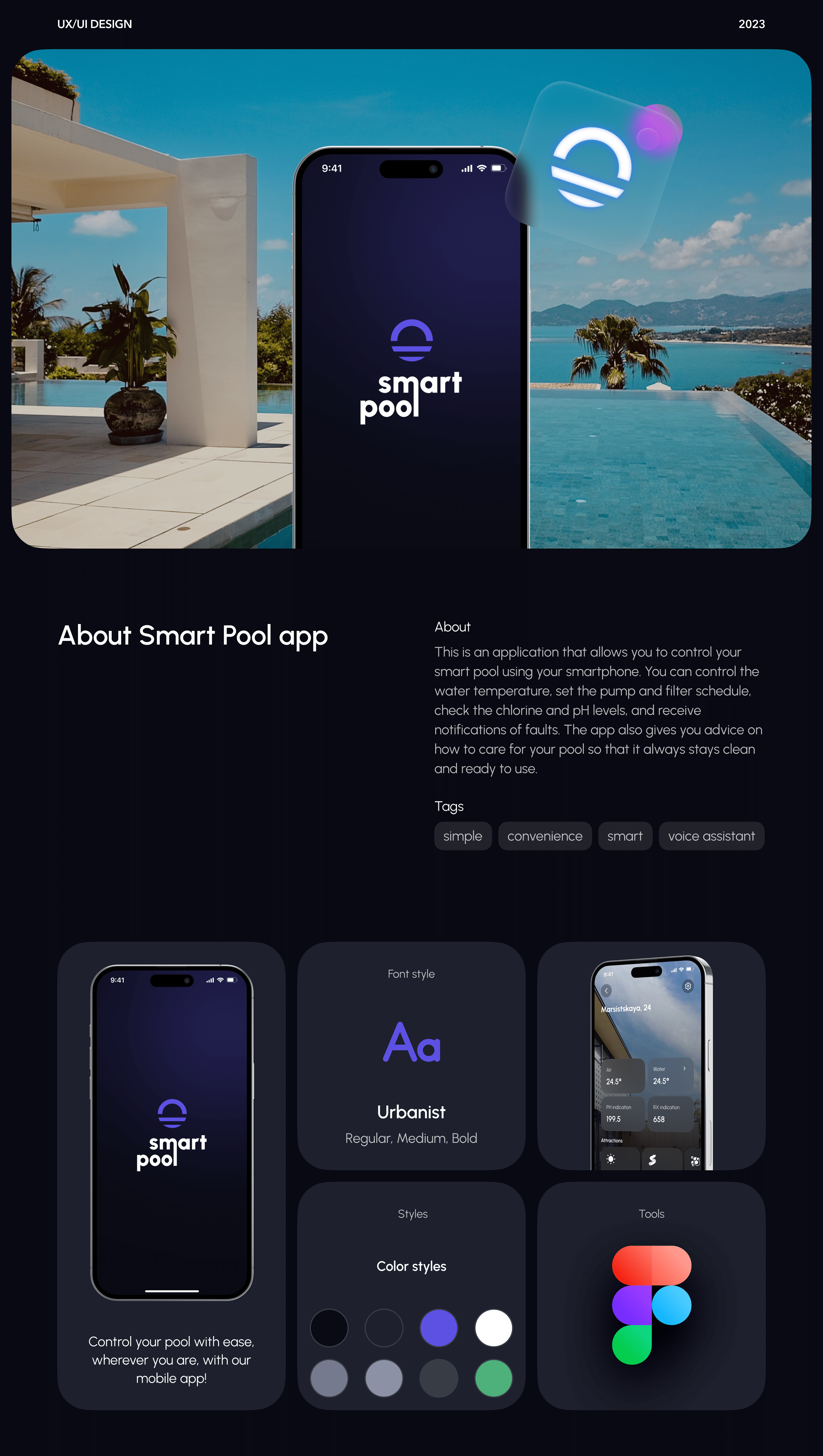 Smart Pool Concept · Smart Home — Изображение №1 — Интерфейсы на Dprofile