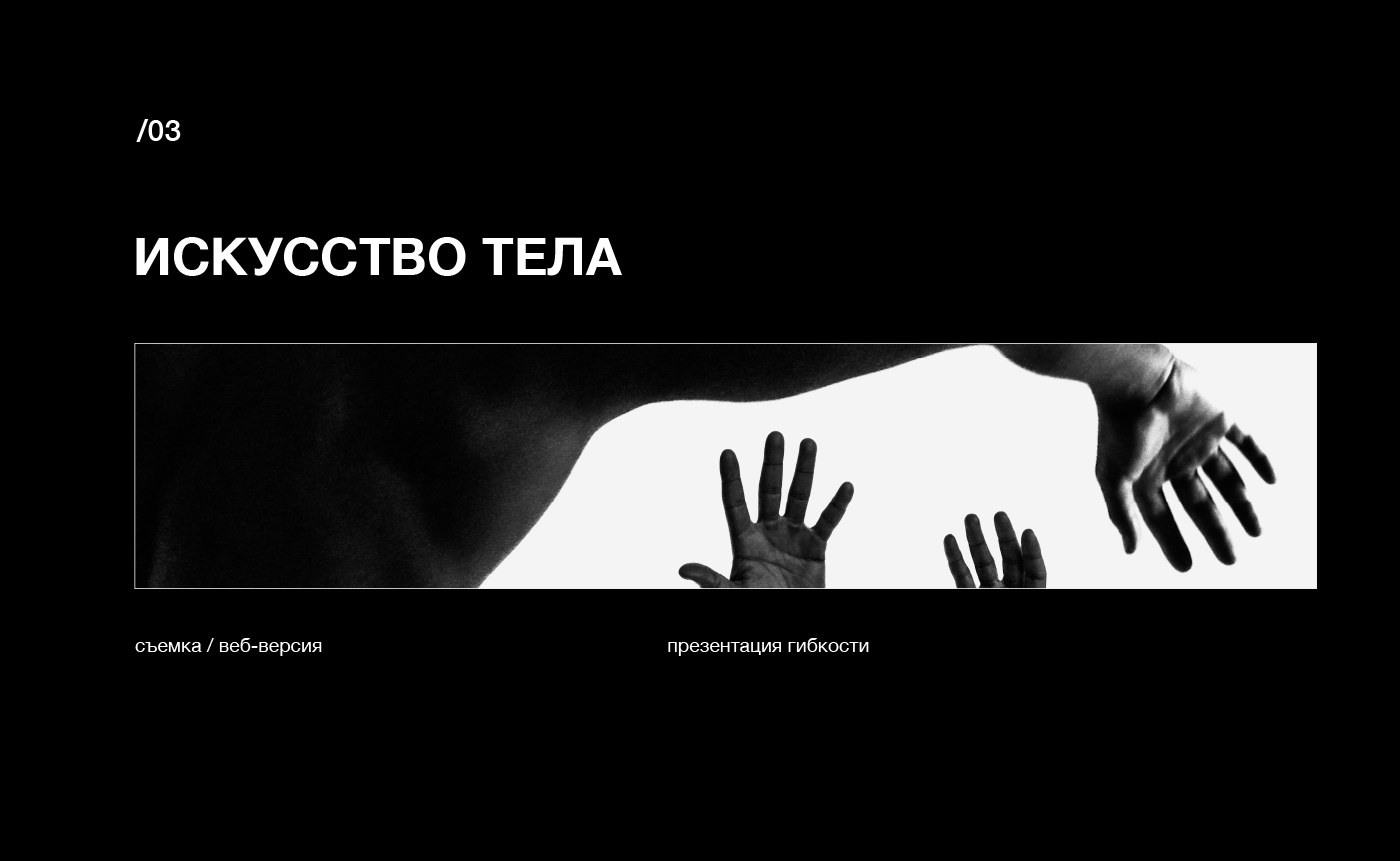 Дизайн творческого портфолио модели-актера — Изображение №5 — Брендинг, Графика на Dprofile