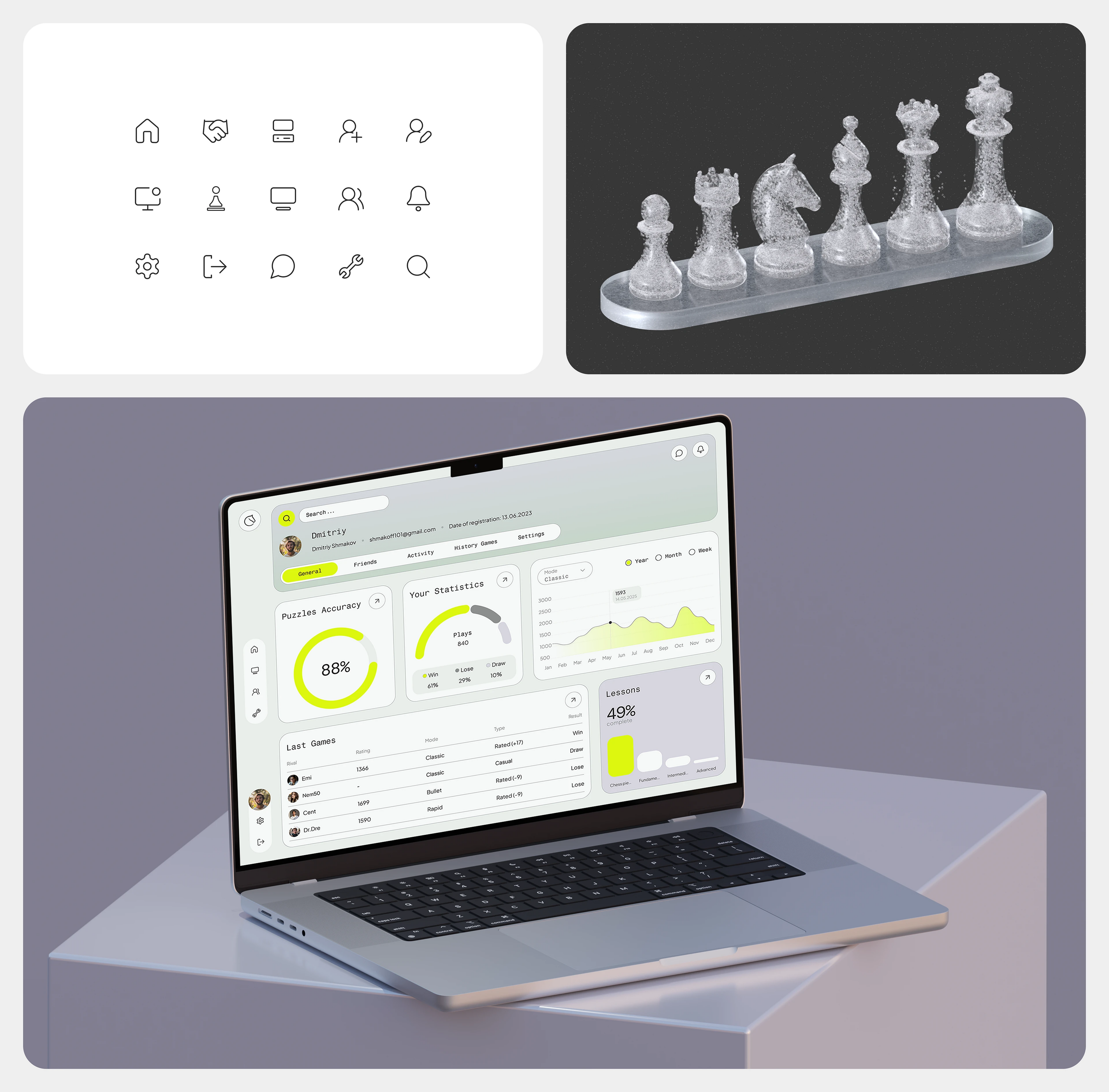 Lichess | UX/UI | Redesign Concept — Dprofile