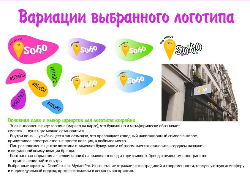 Фирменный стиль для кофейни "My place SOHO" — Изображение №4 — Брендинг на Dprofile