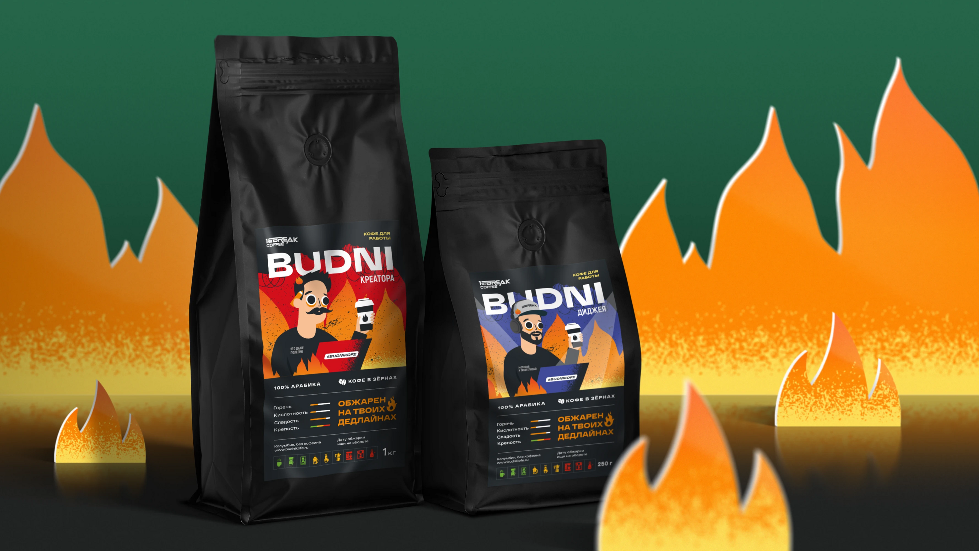 Budni coffee — Изображение №1 — Брендинг, Иллюстрация на Dprofile
