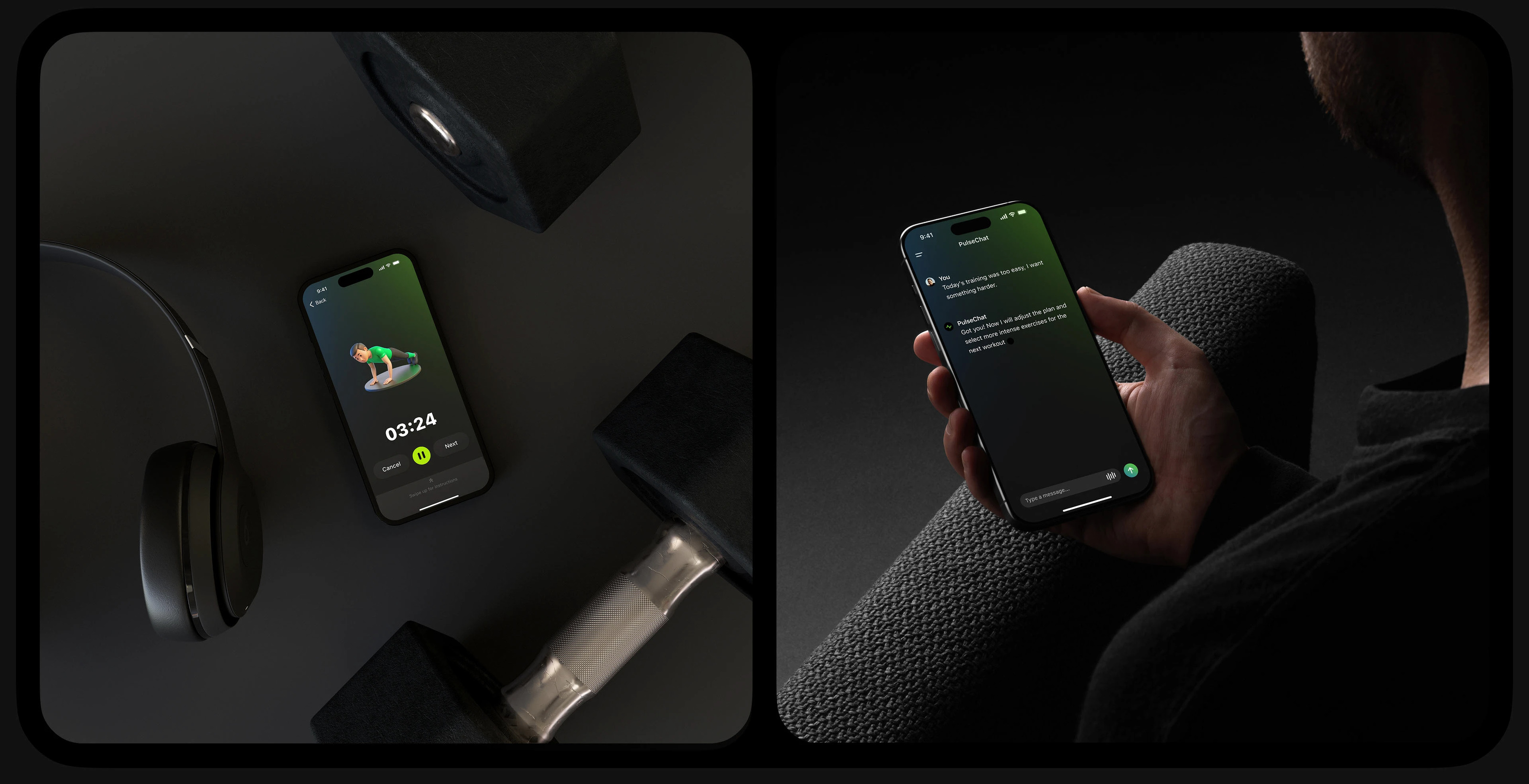 PulseUp – AI Fitness App | UI/UX Design — Изображение №17 — Интерфейсы, Анимация на Dprofile