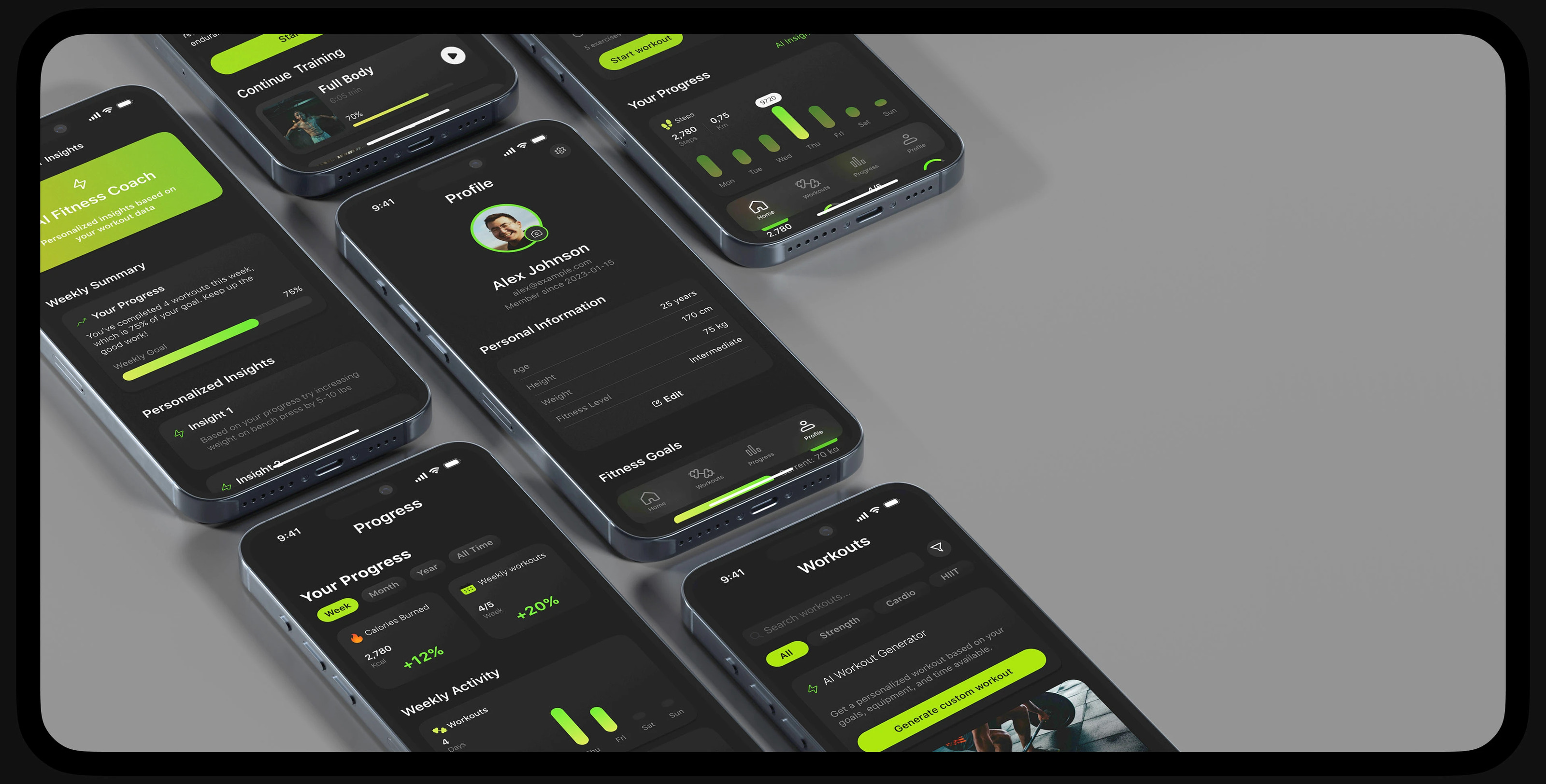 PulseUp – AI Fitness App | UI/UX Design — Изображение №20 — Интерфейсы, Анимация на Dprofile