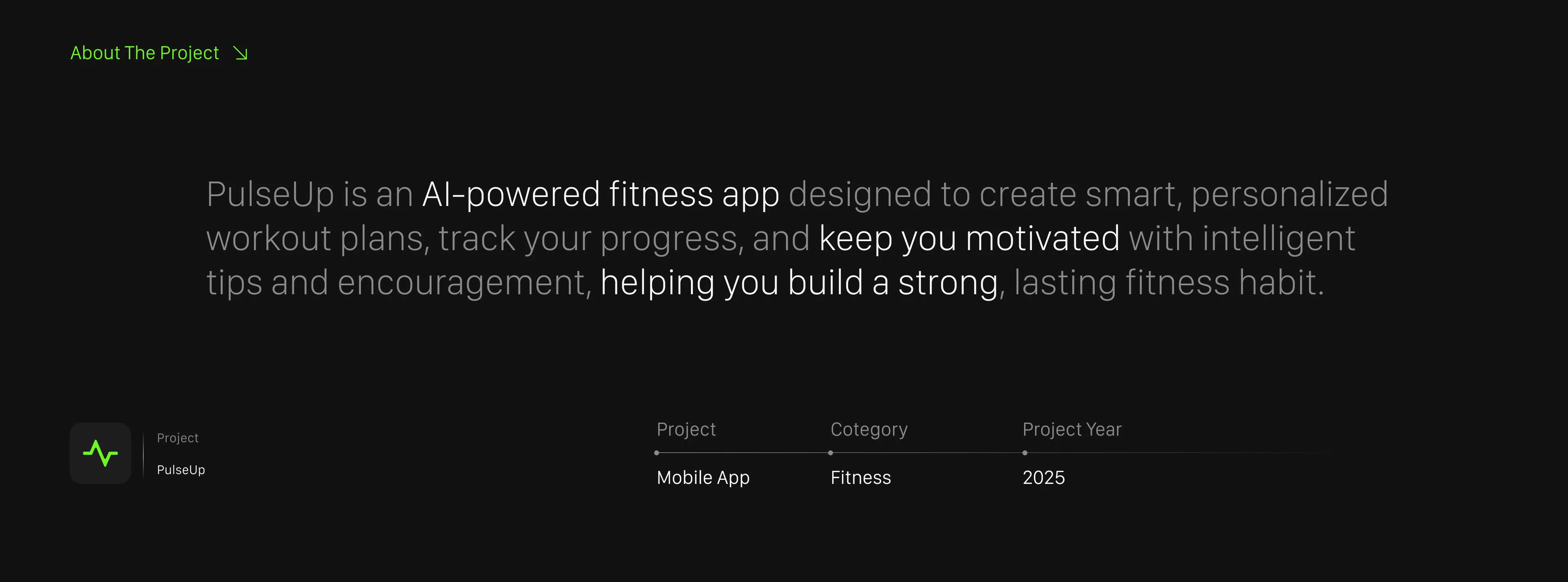 PulseUp – AI Fitness App | UI/UX Design — Изображение №2 — Интерфейсы, Анимация на Dprofile