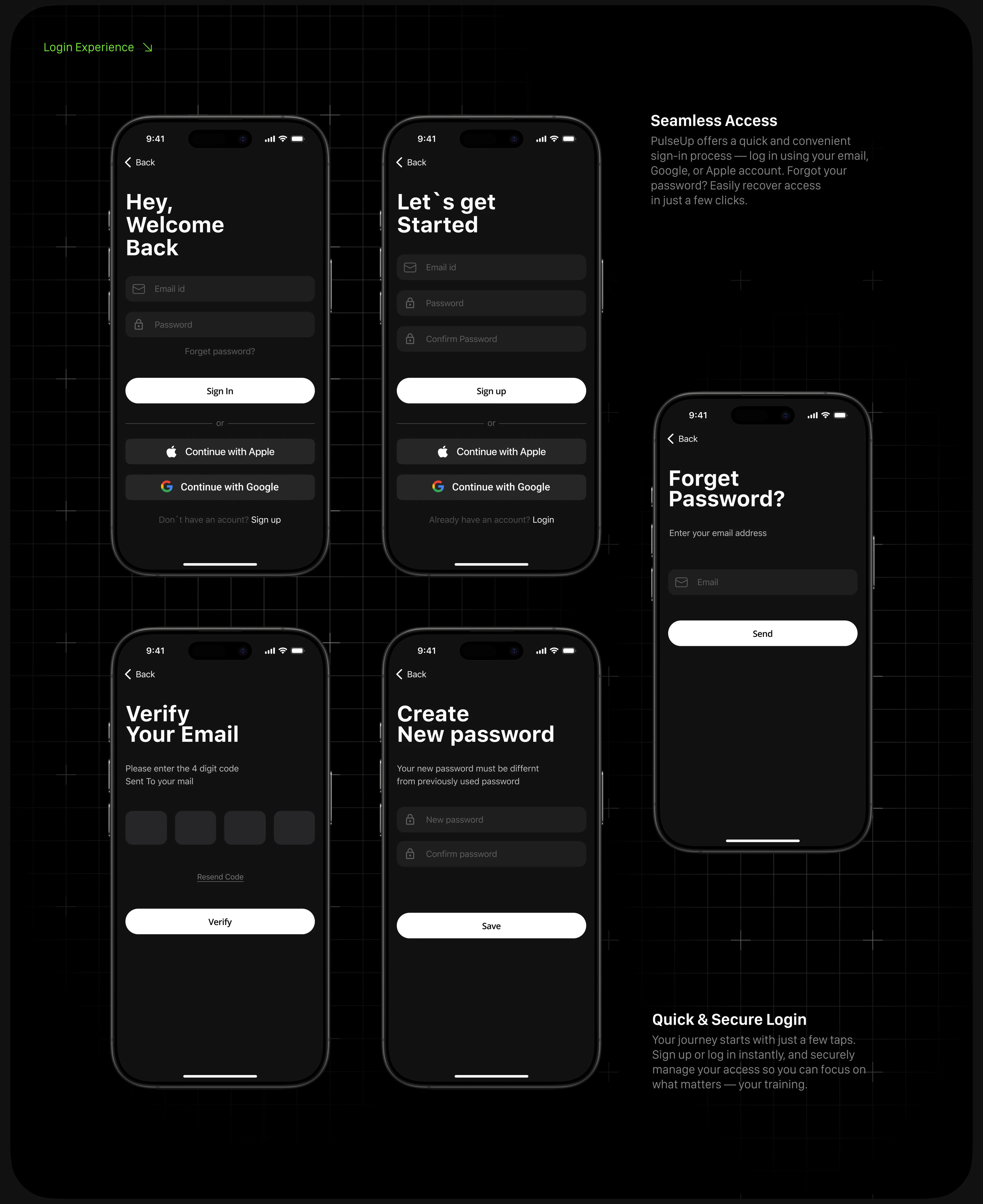 PulseUp – AI Fitness App | UI/UX Design — Изображение №18 — Интерфейсы, Анимация на Dprofile