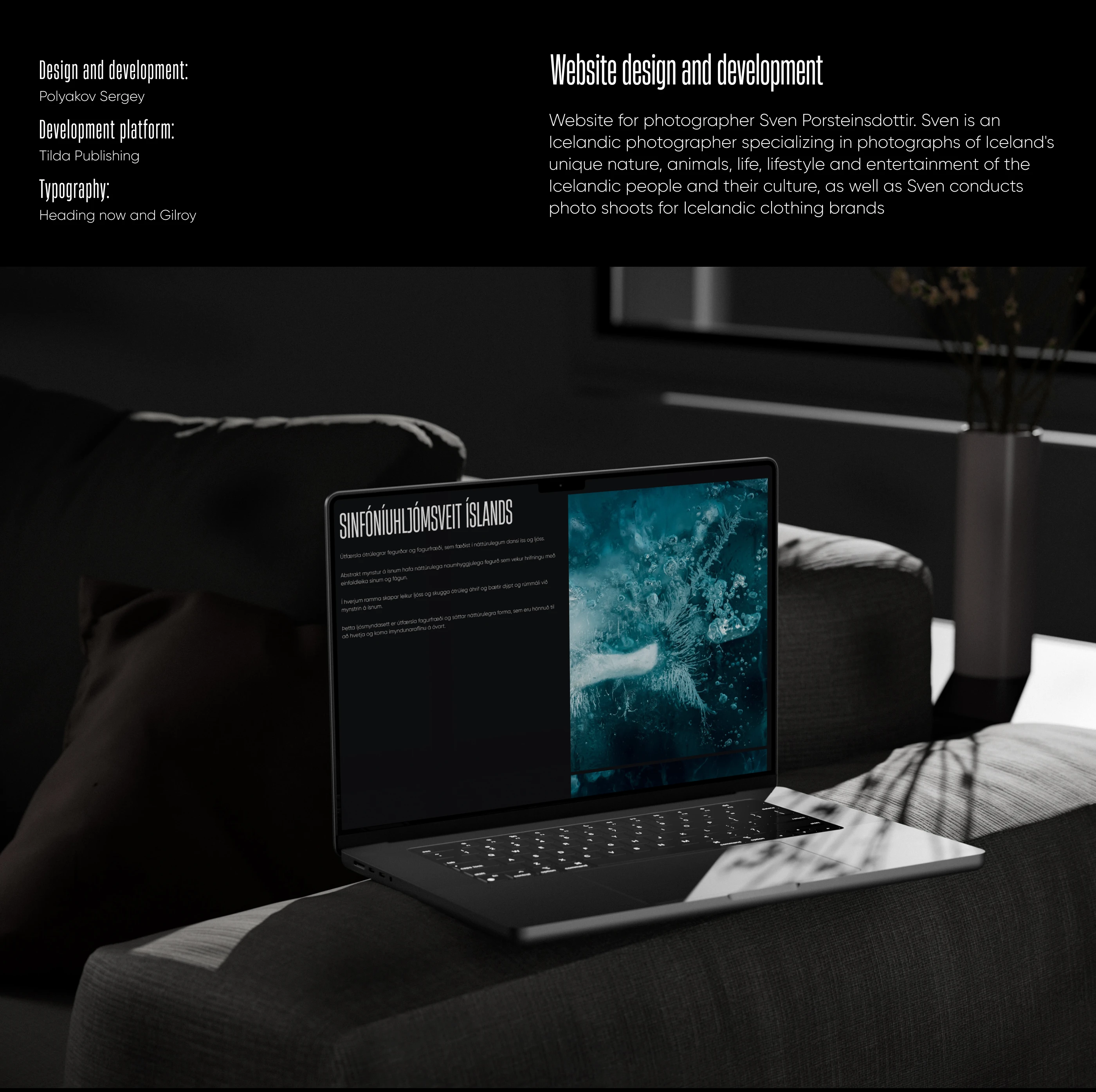 Portfolio Website for an Icelandic Photographer — Изображение №2 — Интерфейсы на Dprofile