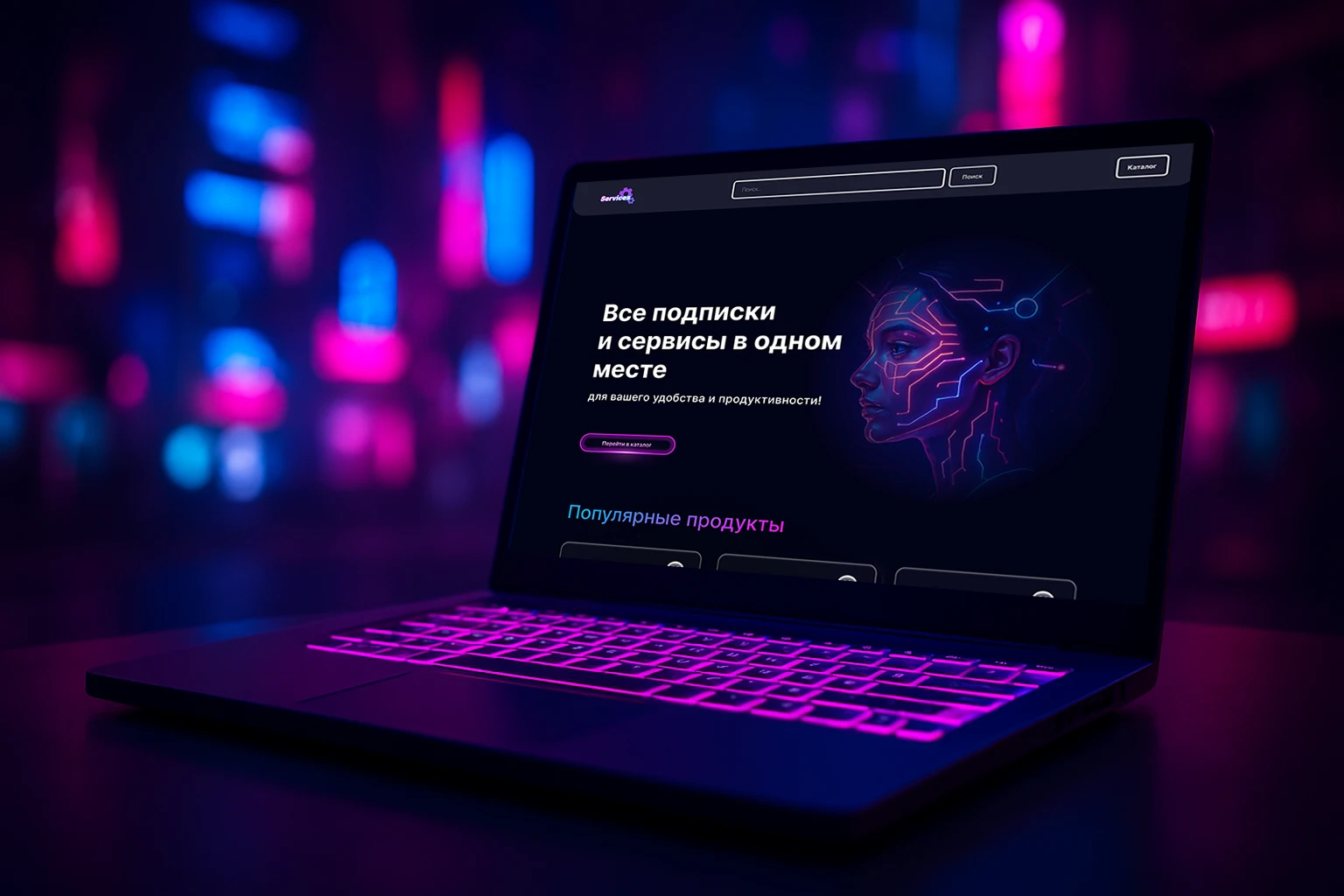 Website UI/UX design for "Services" — Изображение №1 — Интерфейсы на Dprofile