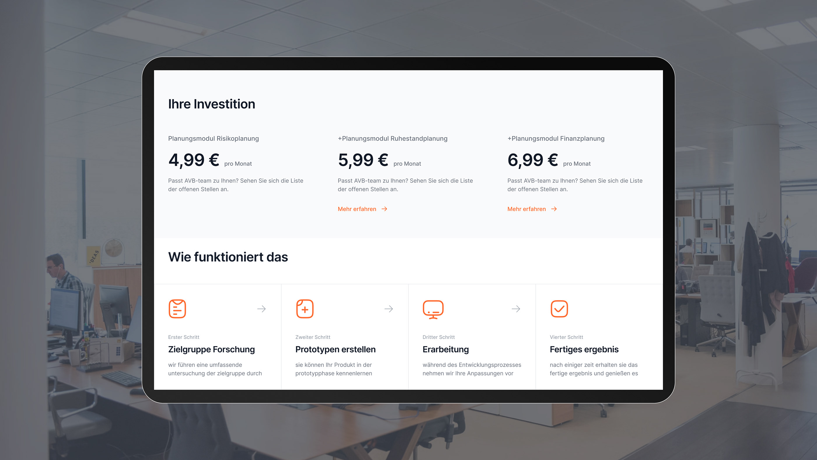 AVB Team: UX/UI Design — Изображение №5 — Интерфейсы на Dprofile