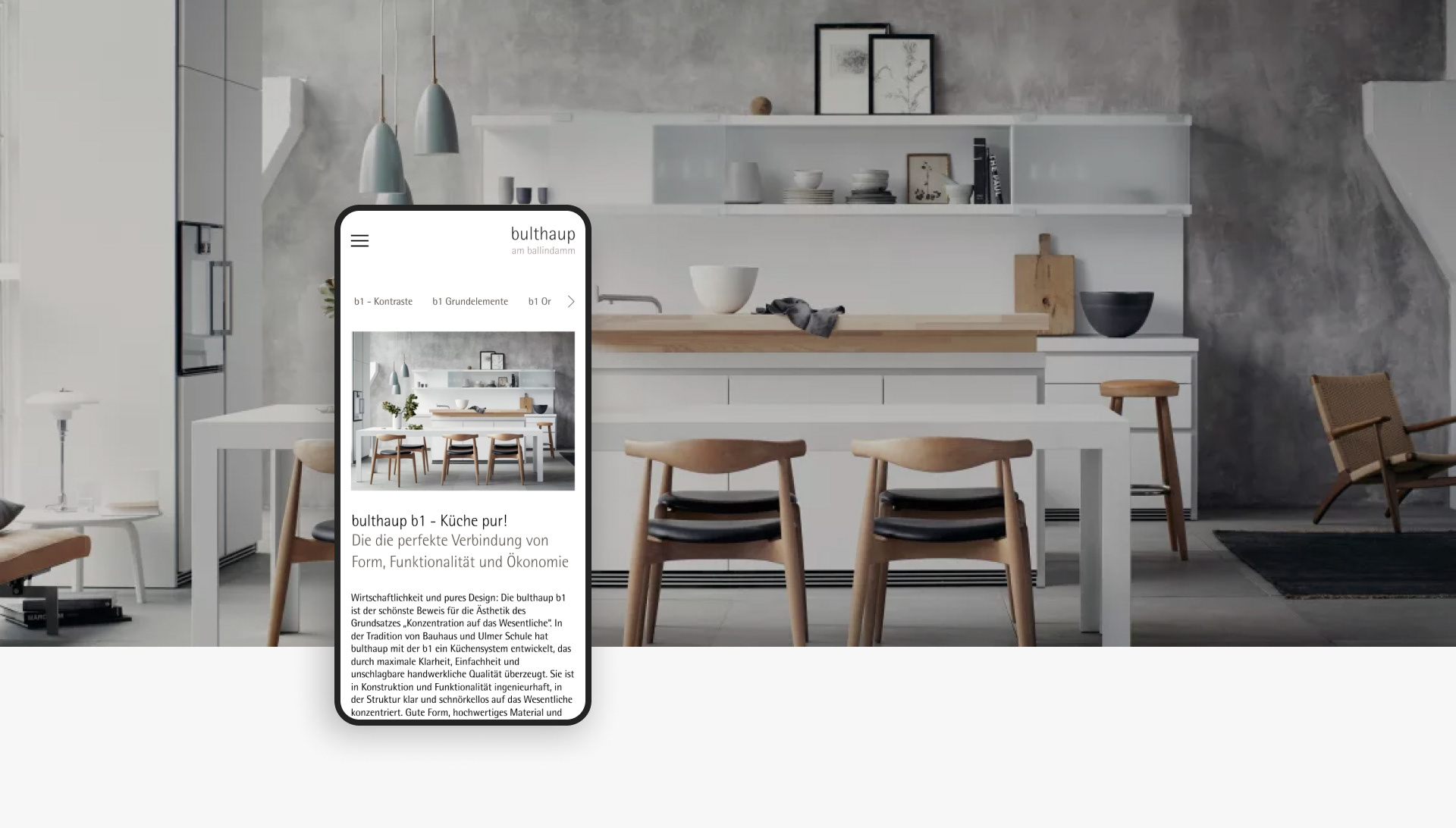 bulthaup: Website & UX/UI — Изображение №7 — Интерфейсы на Dprofile