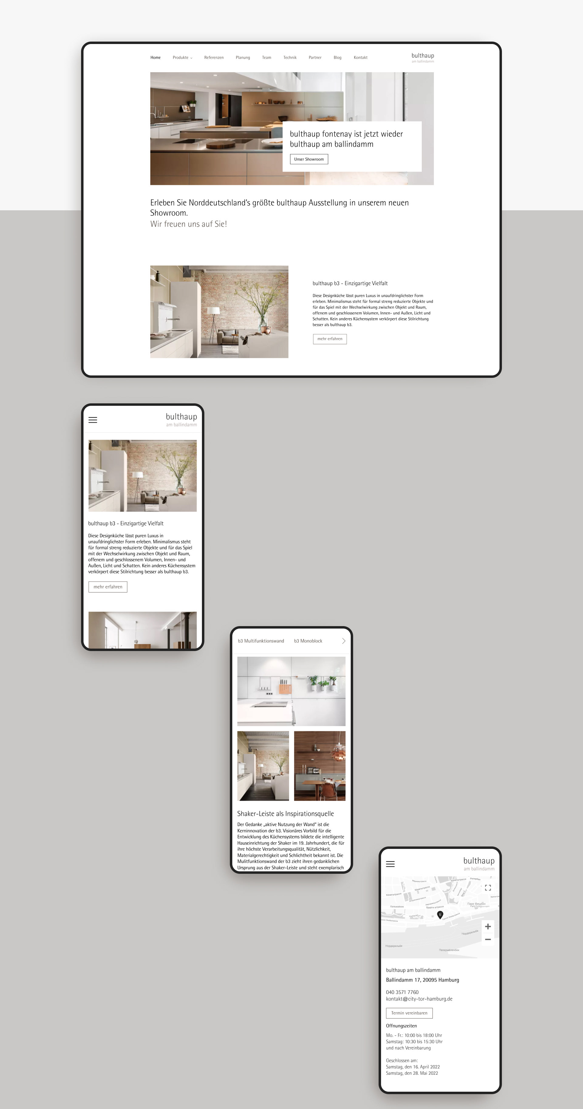 bulthaup: Website & UX/UI — Изображение №5 — Интерфейсы на Dprofile