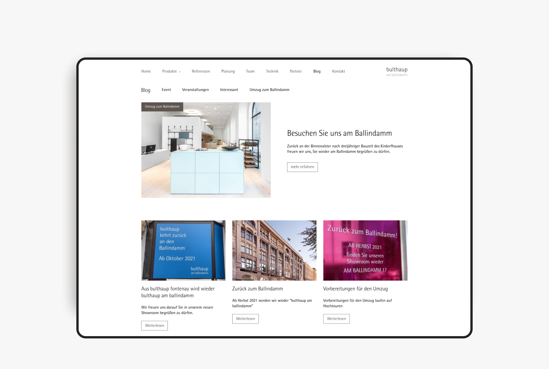 bulthaup: Website & UX/UI — Изображение №11 — Интерфейсы на Dprofile