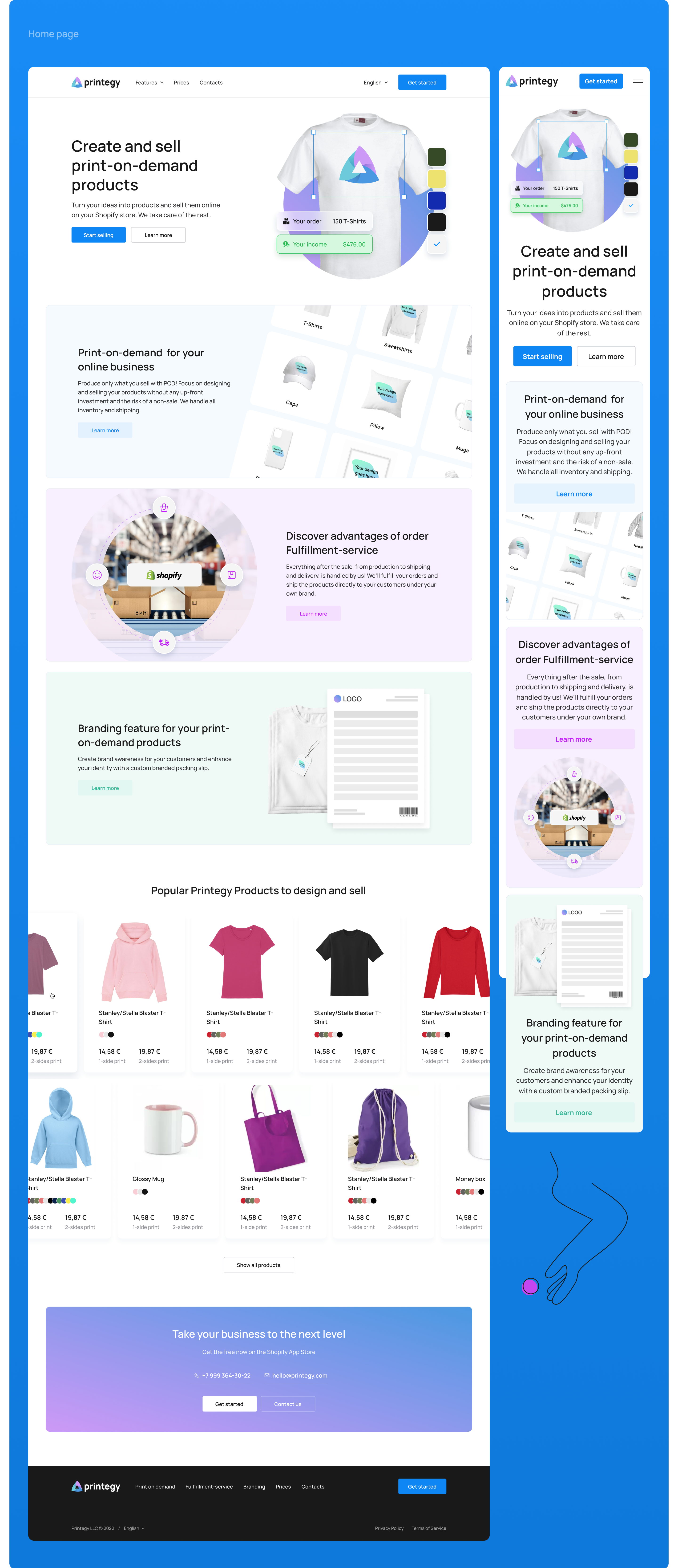 Printegy: UX+UI — Изображение №8 — Интерфейсы, Графика на Dprofile