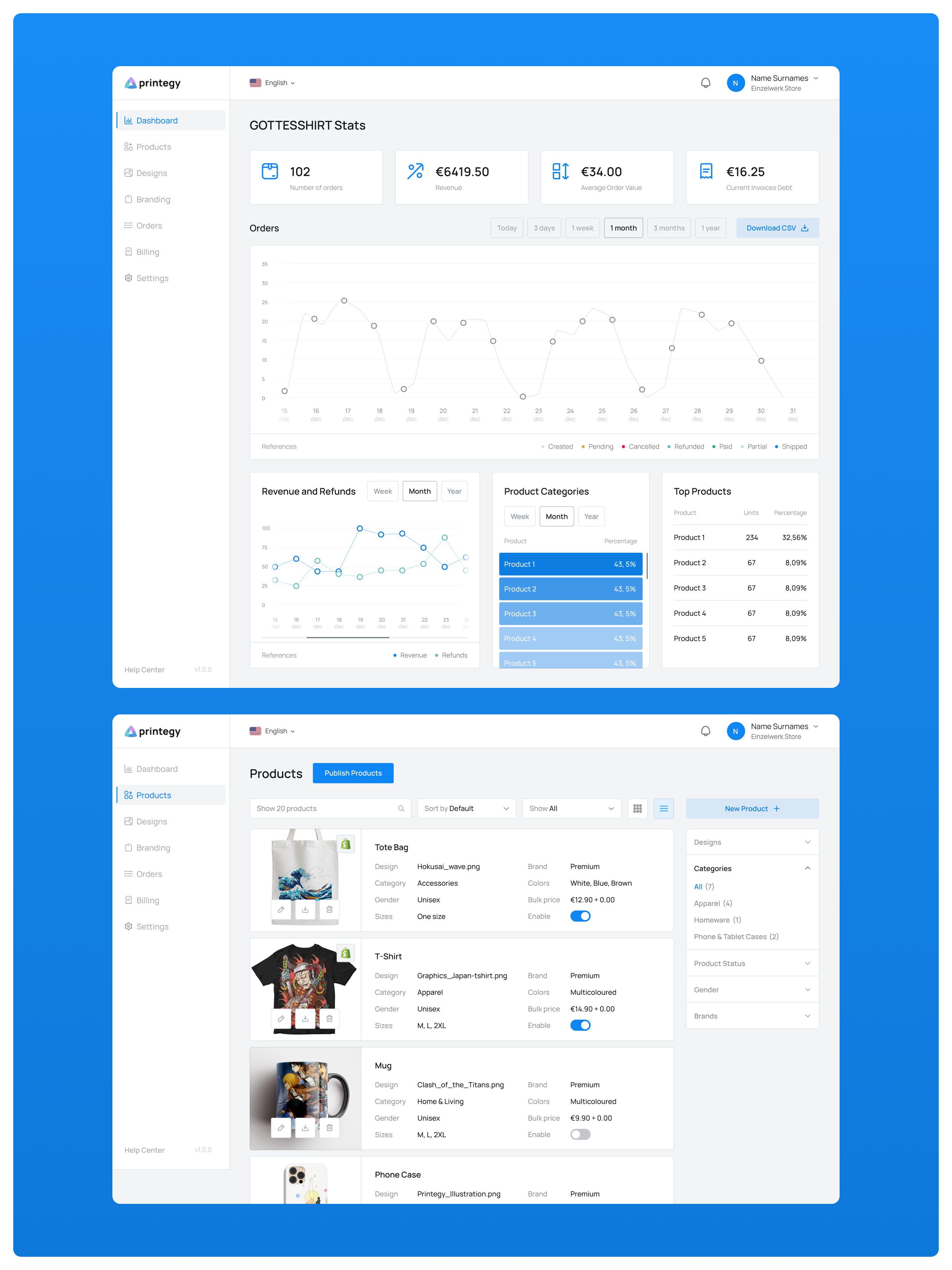 Printegy: UX+UI — Изображение №16 — Интерфейсы, Графика на Dprofile