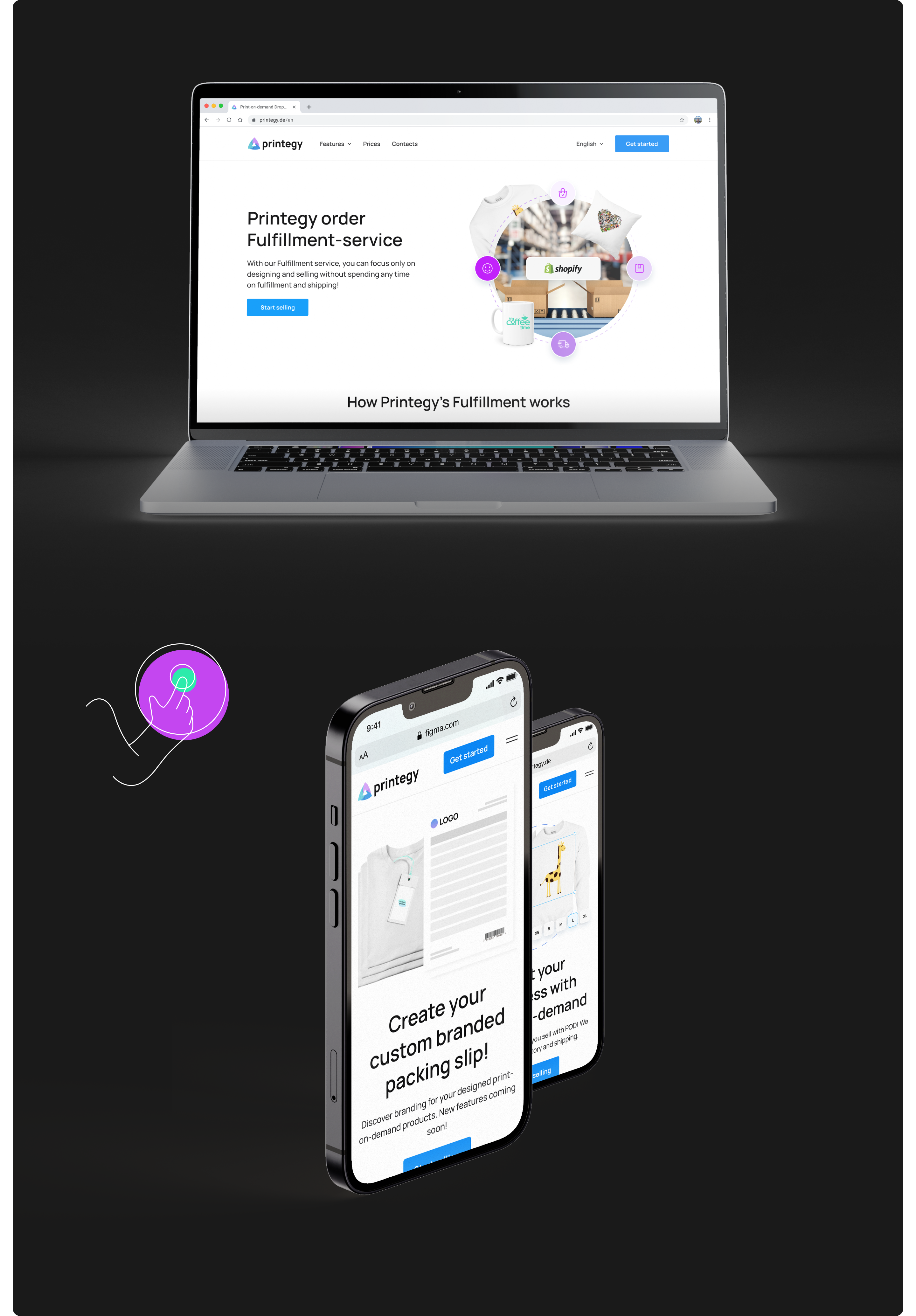 Printegy: UX+UI — Изображение №5 — Интерфейсы, Графика на Dprofile