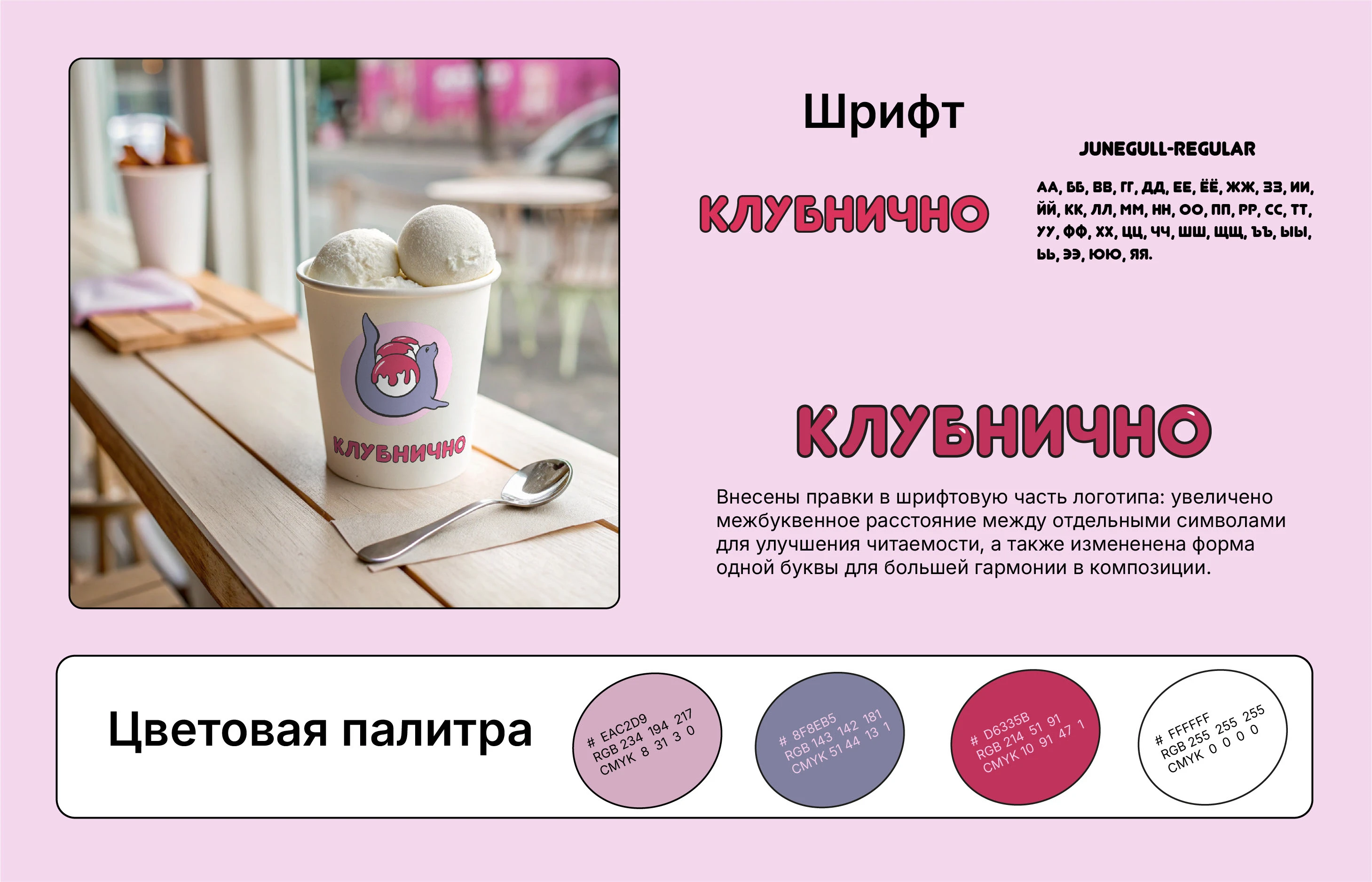 Иллюстративный логотип для кафе-мороженое — Изображение №4 — Брендинг, Иллюстрация на Dprofile