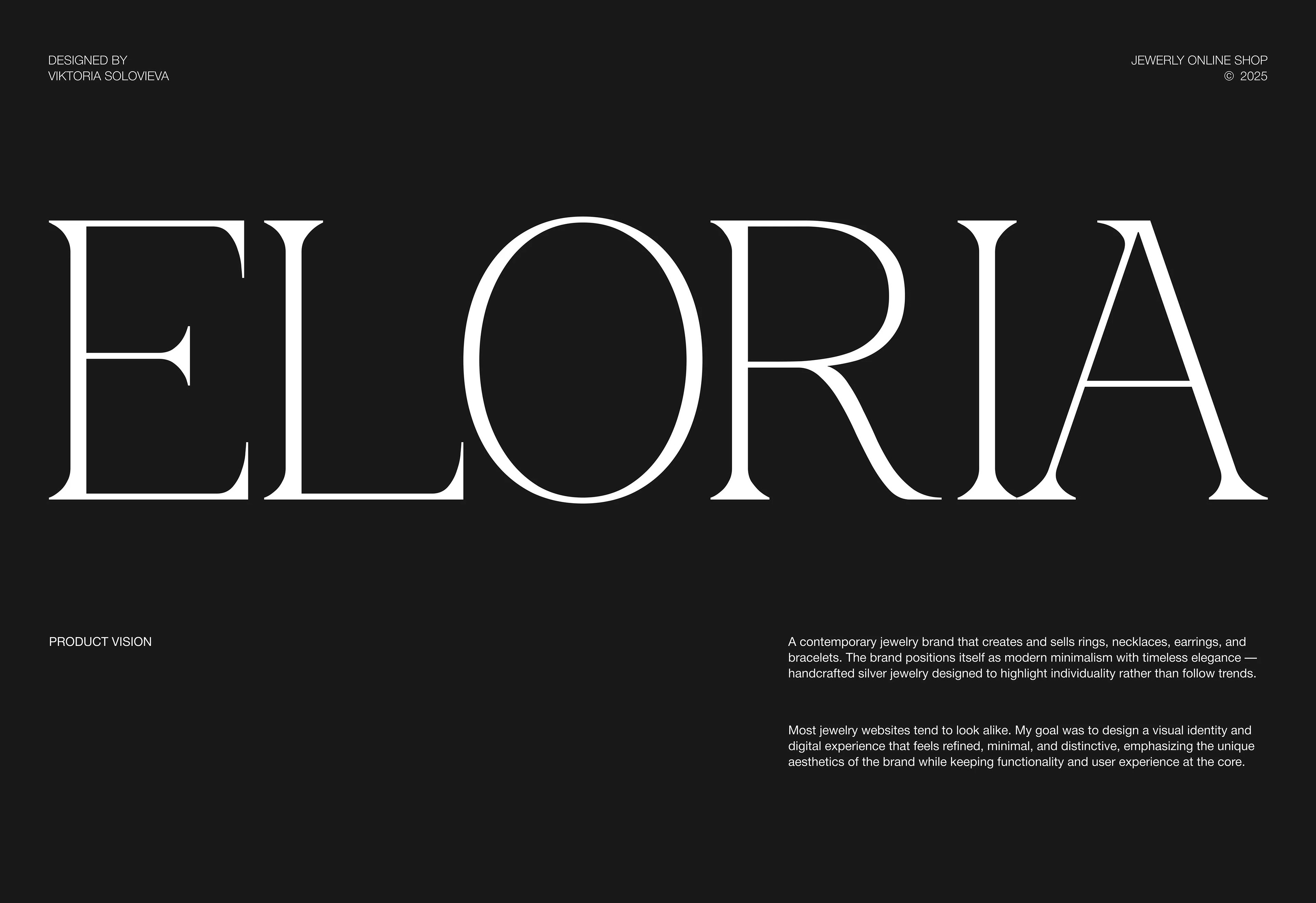 Eloria jewerly | Online shop — Изображение №1 — Интерфейсы на Dprofile