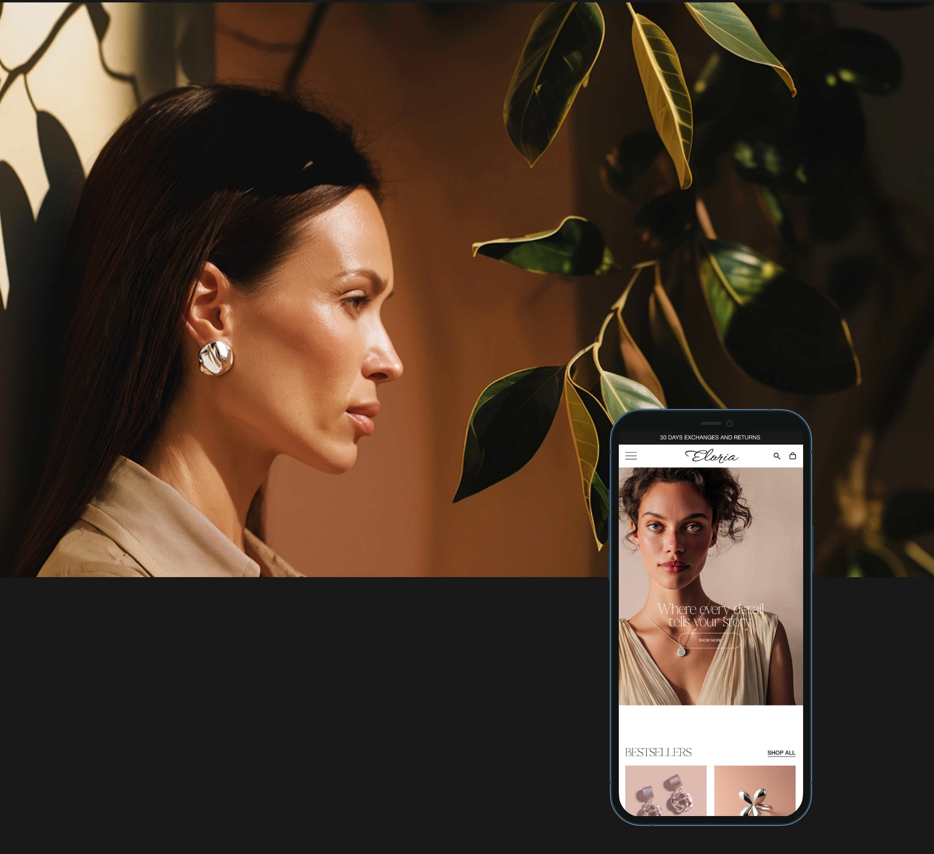 Eloria jewerly | Online shop — Изображение №2 — Интерфейсы на Dprofile