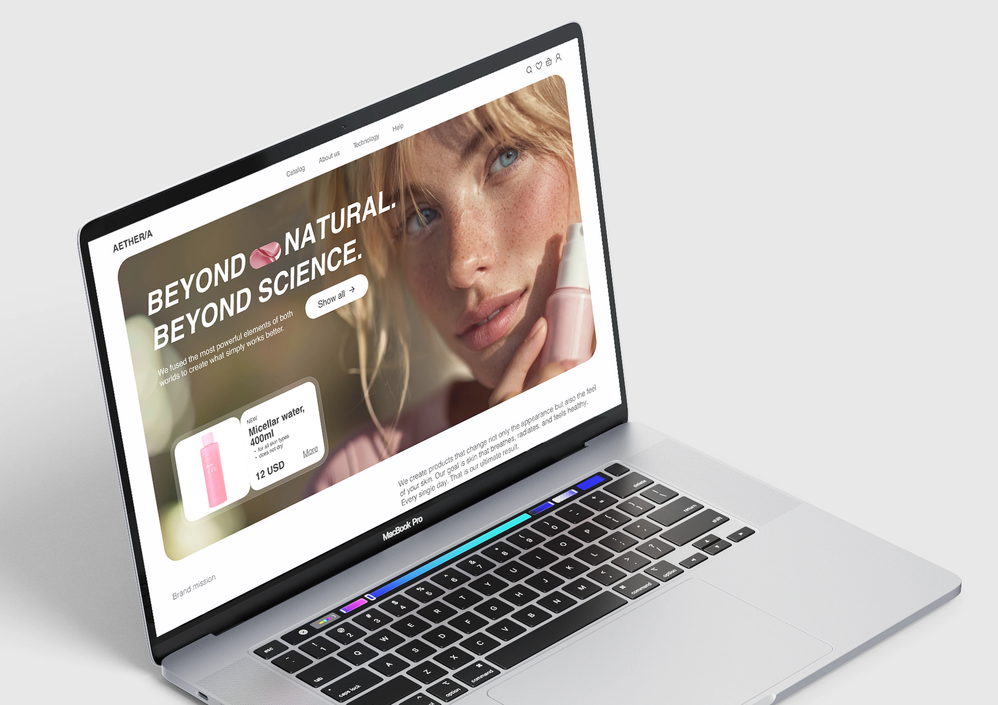AESTERIA | online-store cosmetic — Изображение №3 — Интерфейсы на Dprofile