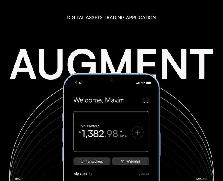 Augment — Crypto Assets Trading App — Интерфейсы на Dprofile