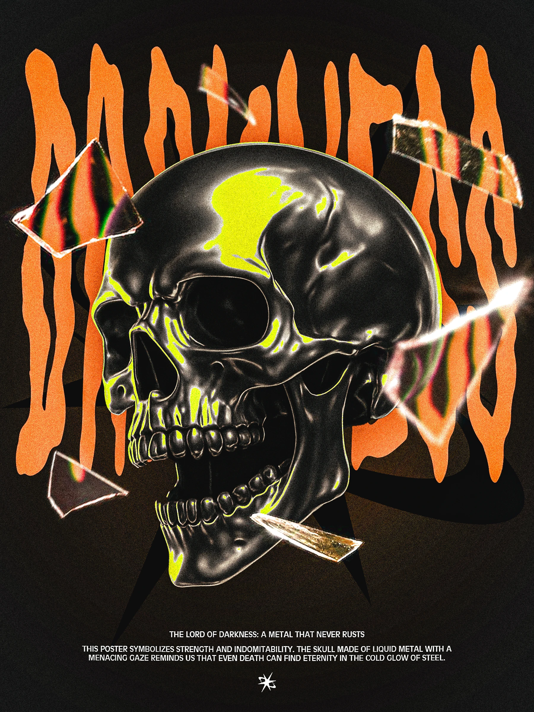 The Lord of Darkness: a metal that never rusts | Poster — Изображение №1 — Иллюстрация, Графика на Dprofile