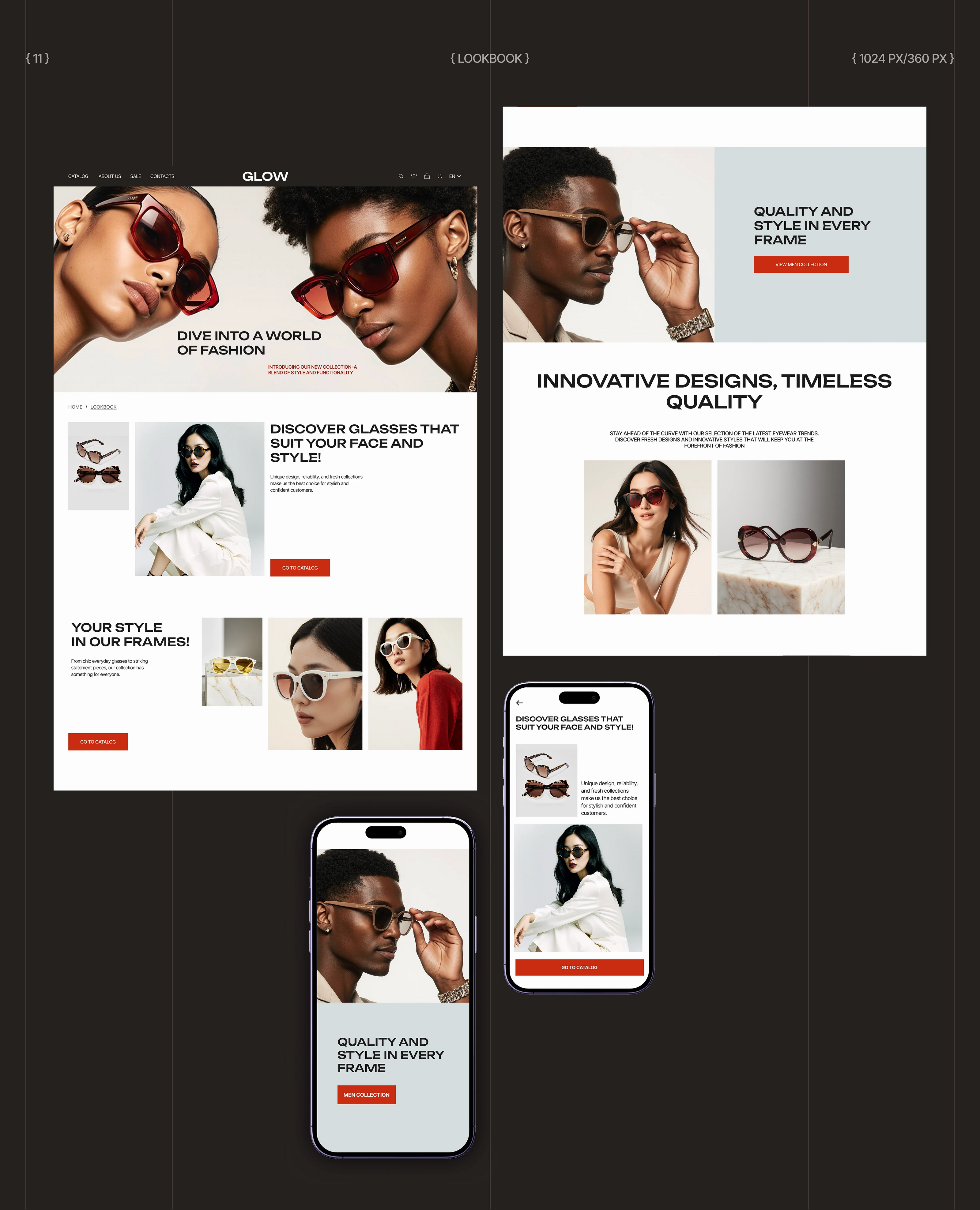 Glasses online store GLOW — Изображение №13 — Интерфейсы на Dprofile