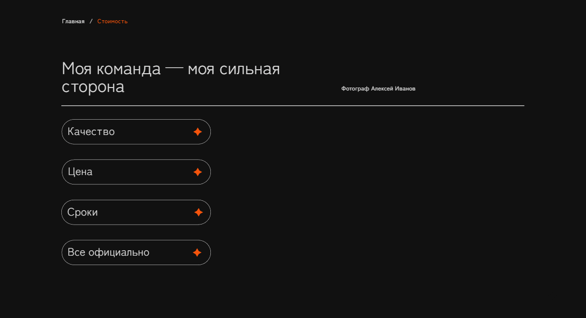 Портфолио для фотографа | Интерфейс — Изображение №8 — Интерфейсы на Dprofile
