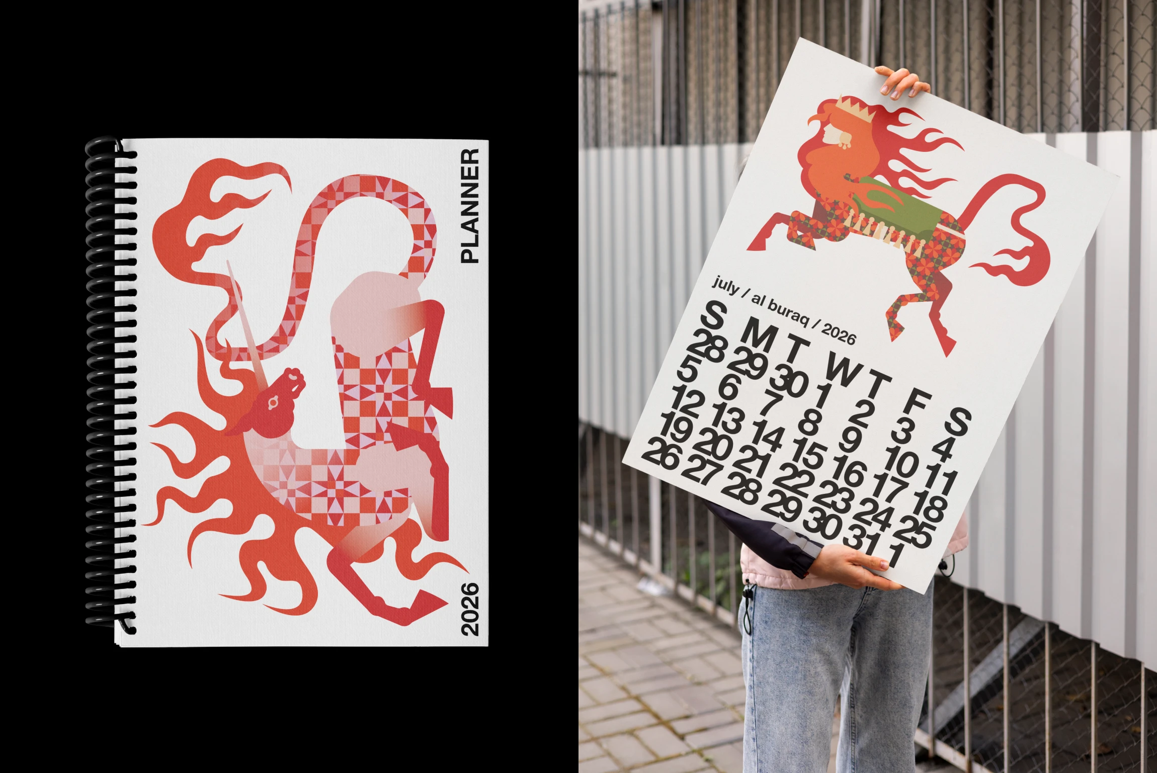 Календарь Год Огненной Лошади 2026 — Изображение №13 — Брендинг, Иллюстрация на Dprofile