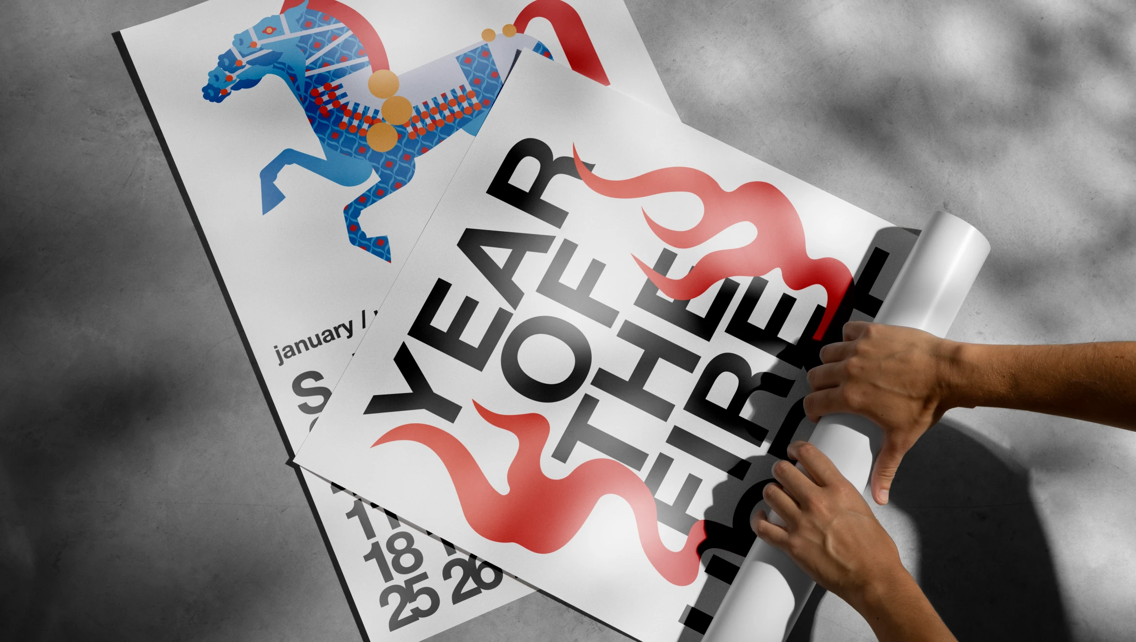 Календарь Год Огненной Лошади 2026 — Изображение №6 — Брендинг, Иллюстрация на Dprofile