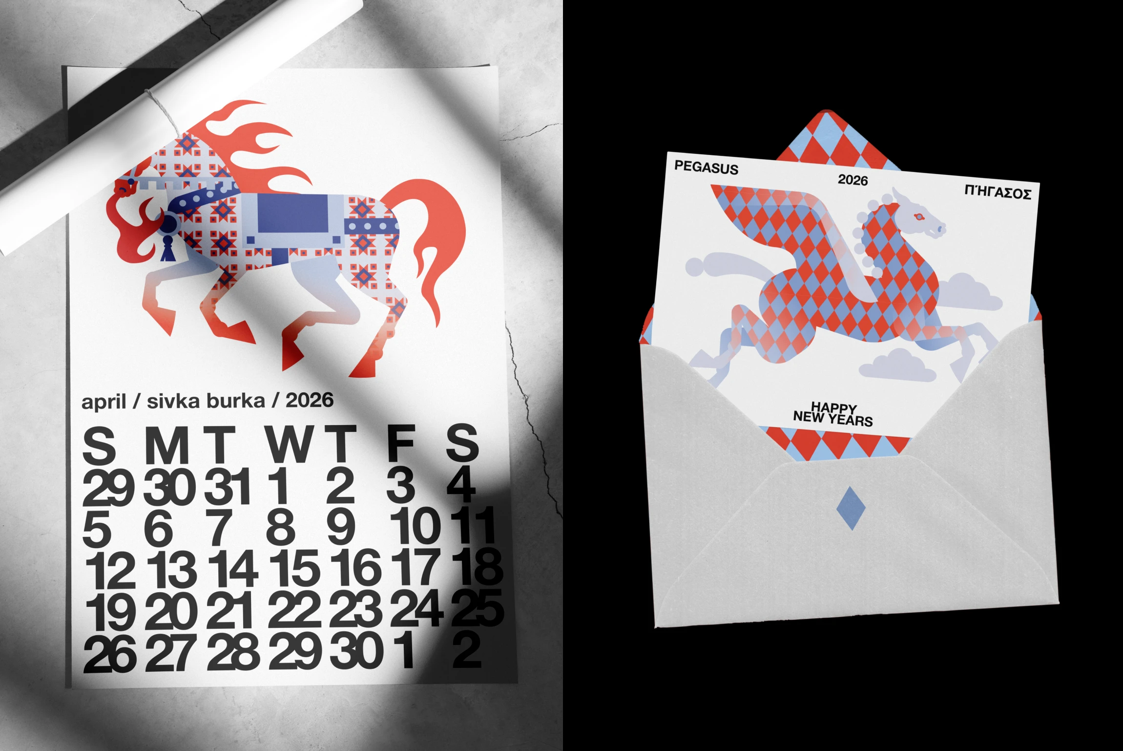 Календарь Год Огненной Лошади 2026 — Изображение №12 — Брендинг, Иллюстрация на Dprofile