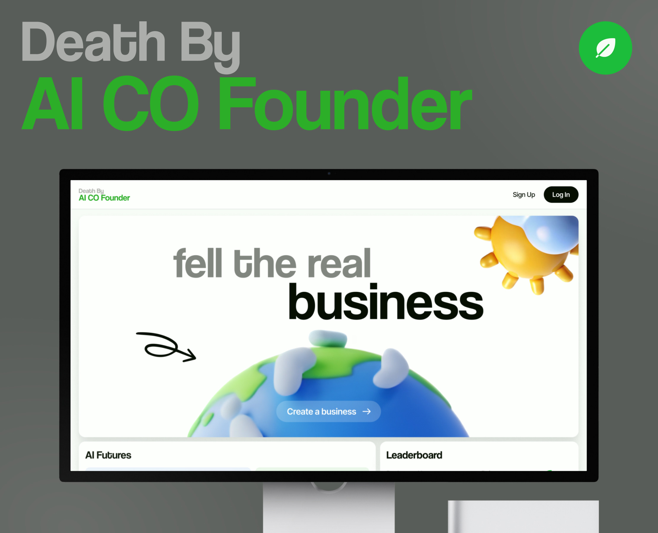 DbAI CO Founder | ИИ-Сайт про бизнес — Интерфейсы, Брендинг на Dprofile