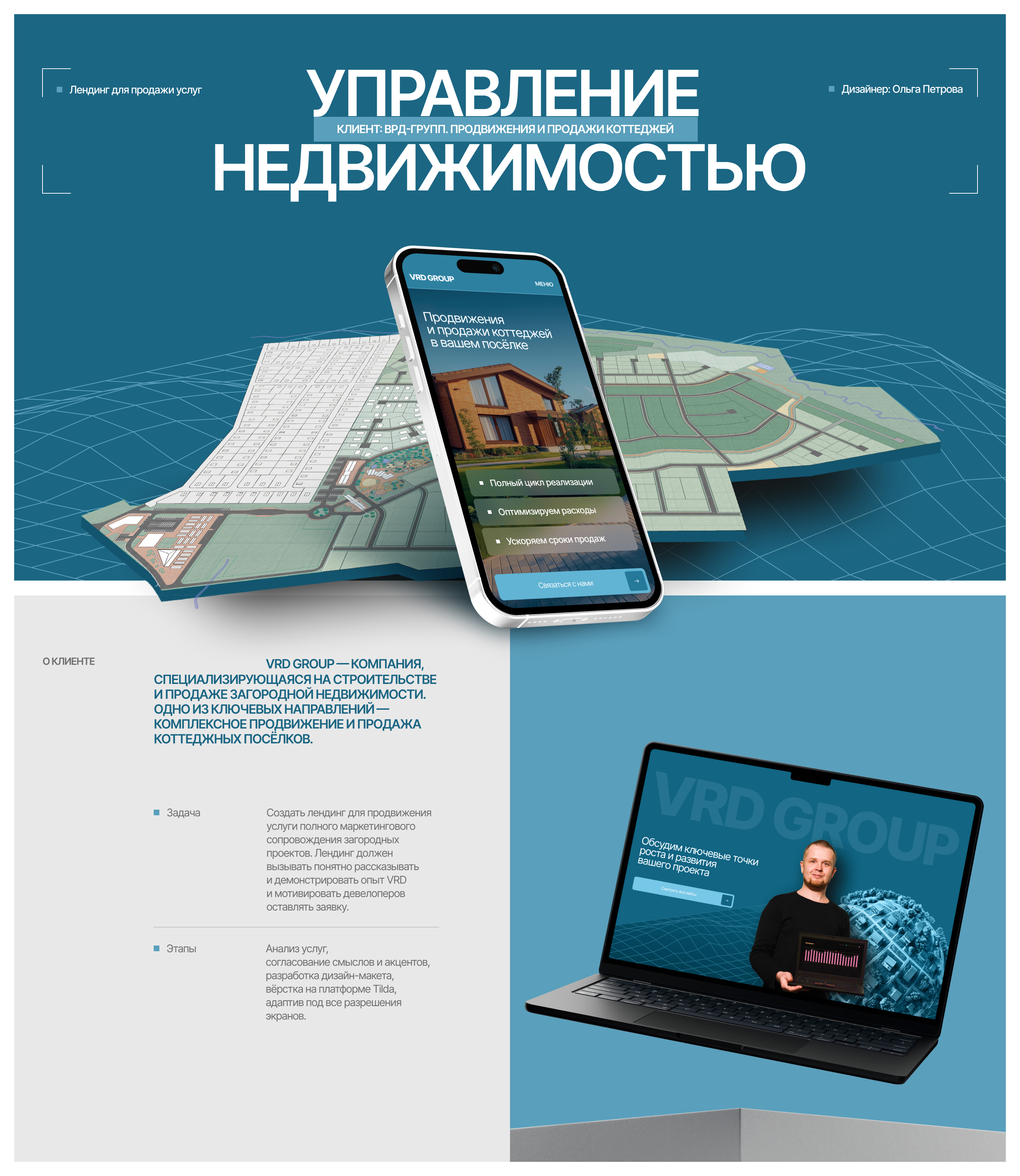 Лендинг для агентства недвижимости — Изображение №1 — Интерфейсы на Dprofile
