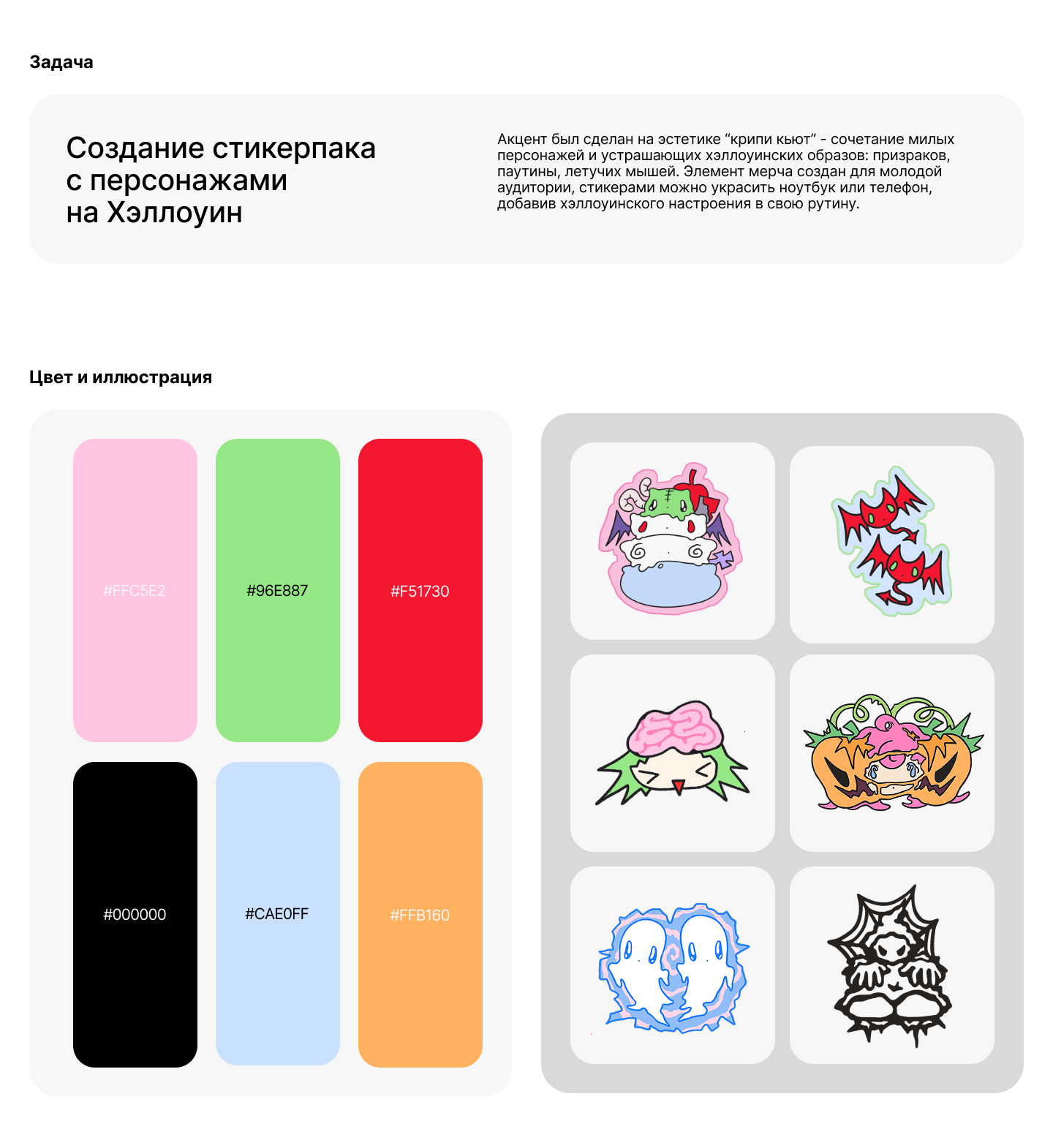 Spooky стикерпак — Изображение №2 — Брендинг, Иллюстрация на Dprofile