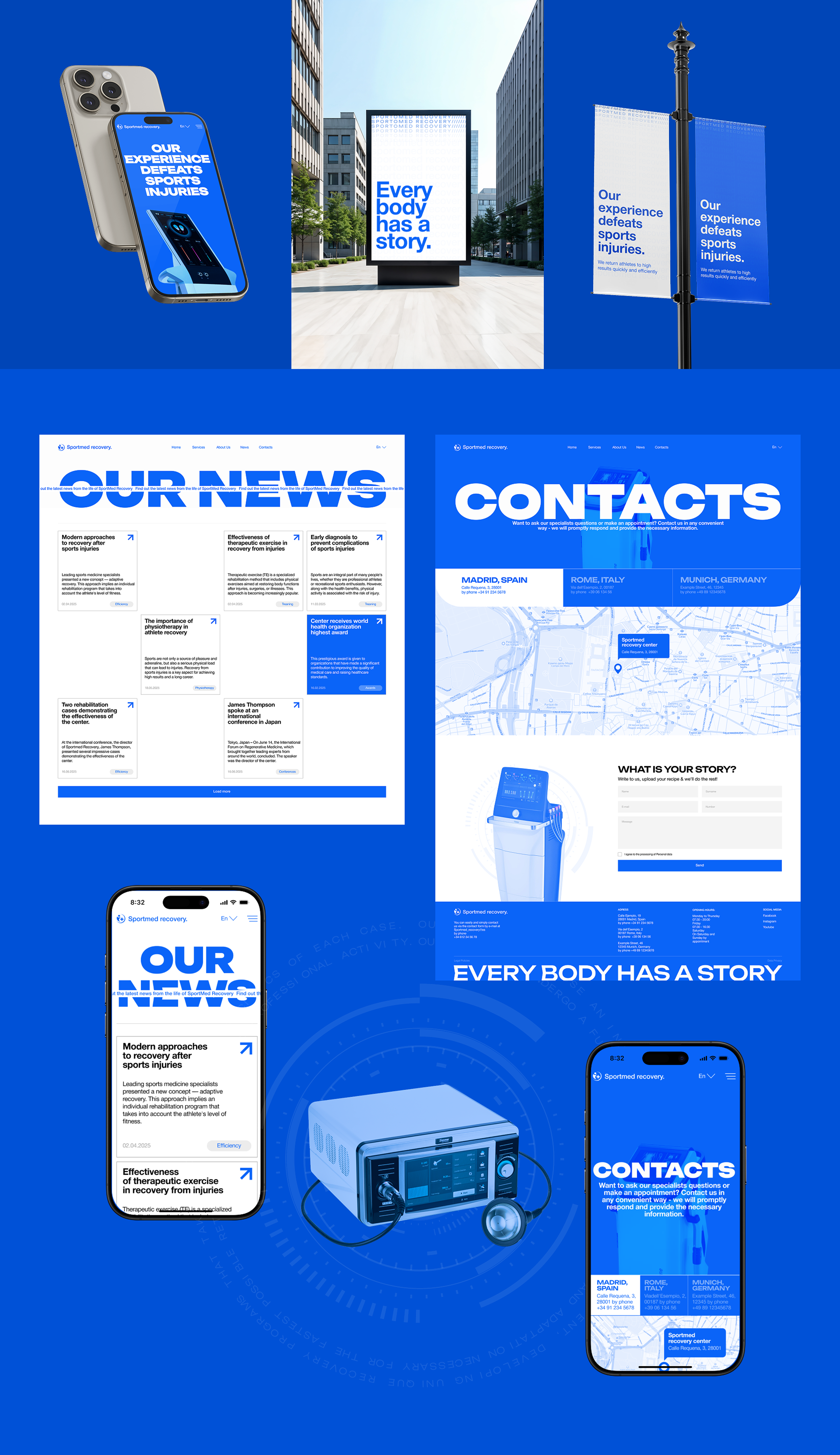 Sportmed recovery - sports rehabilitation center, UX/UI — Изображение №10 — Интерфейсы на Dprofile