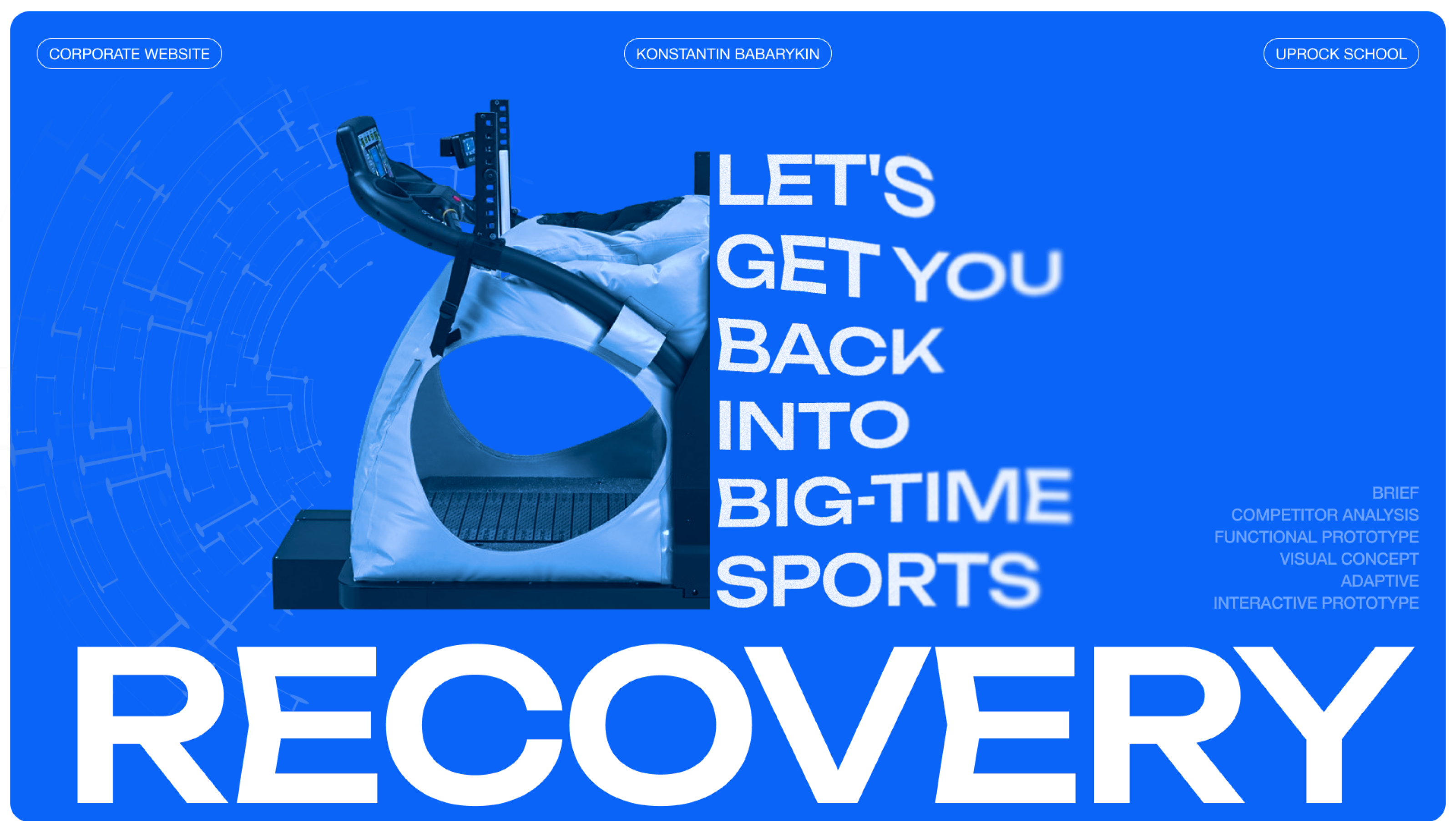 Sportmed recovery - sports rehabilitation center, UX/UI — Изображение №1 — Интерфейсы на Dprofile