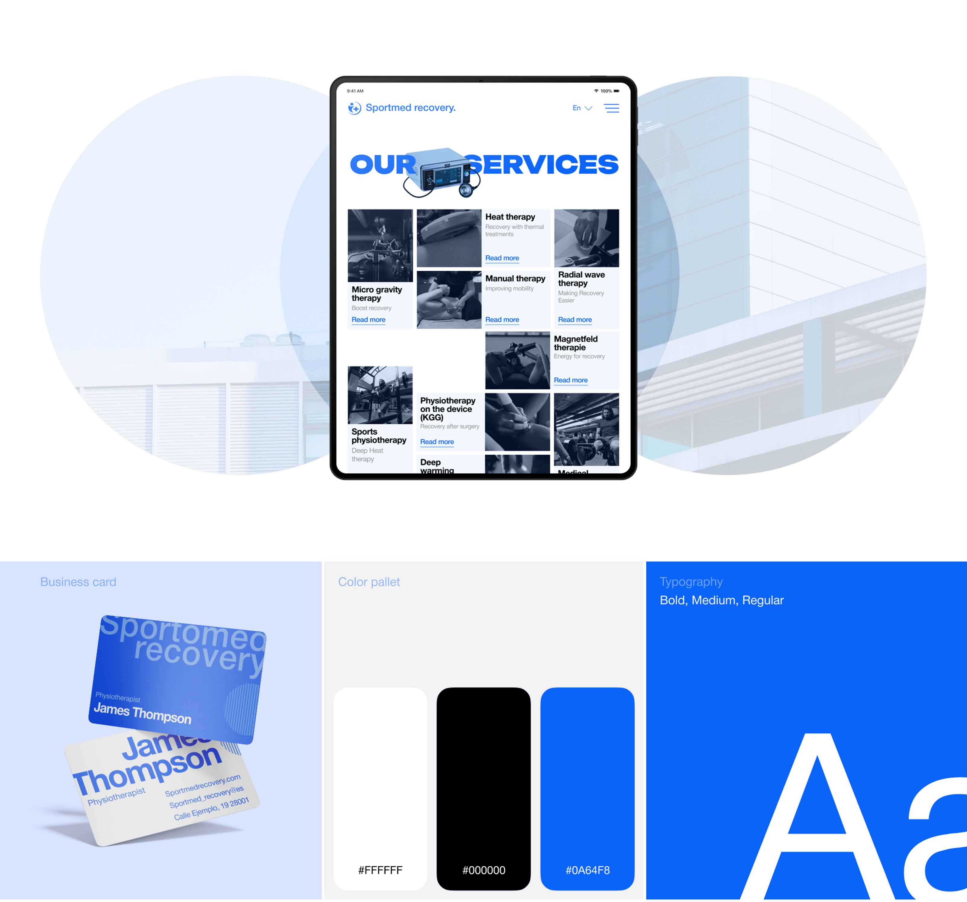 Sportmed recovery - sports rehabilitation center, UX/UI — Изображение №6 — Интерфейсы на Dprofile