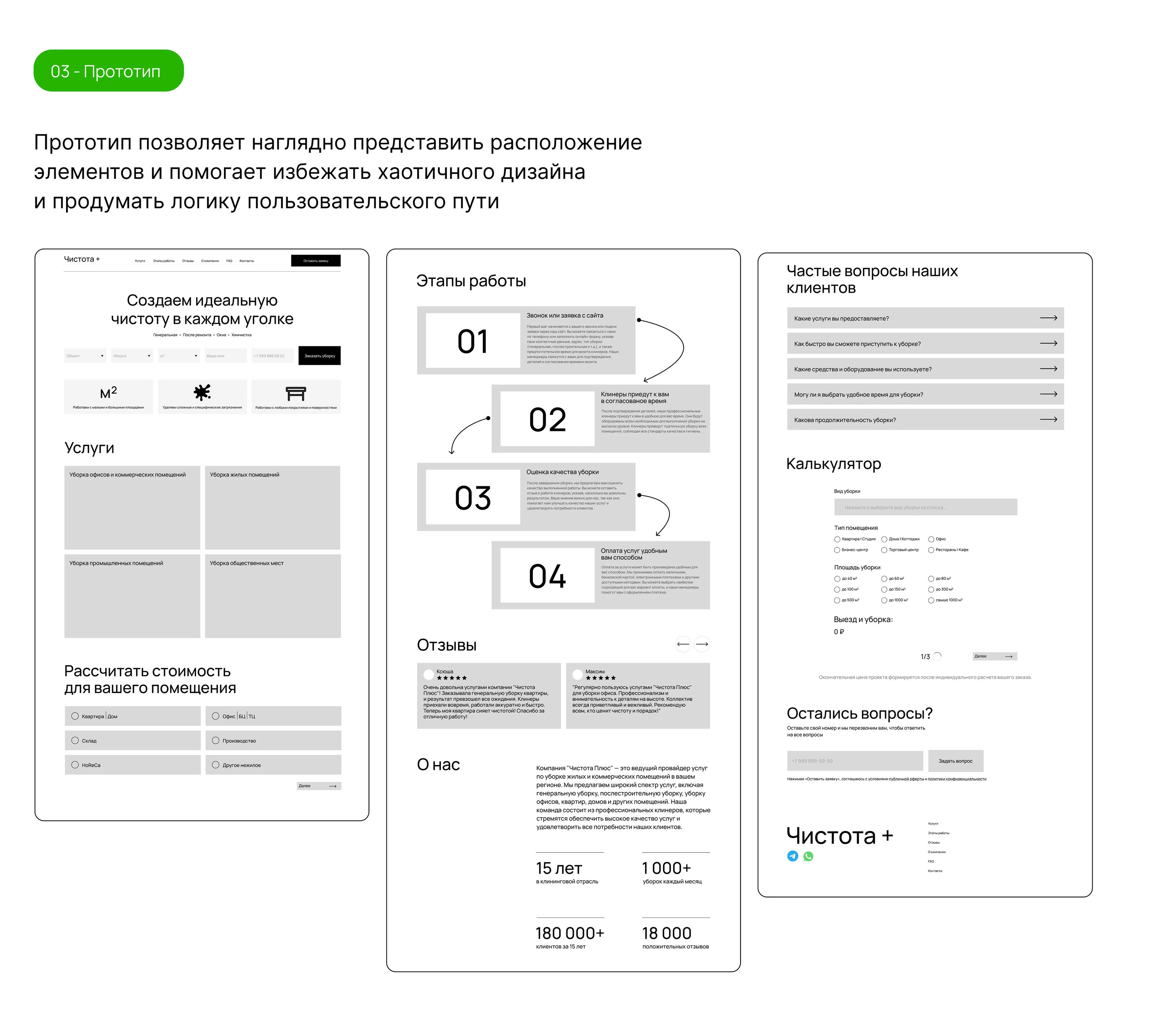 Дизайн сайта для клининговой компании — Изображение №4 — Интерфейсы на Dprofile
