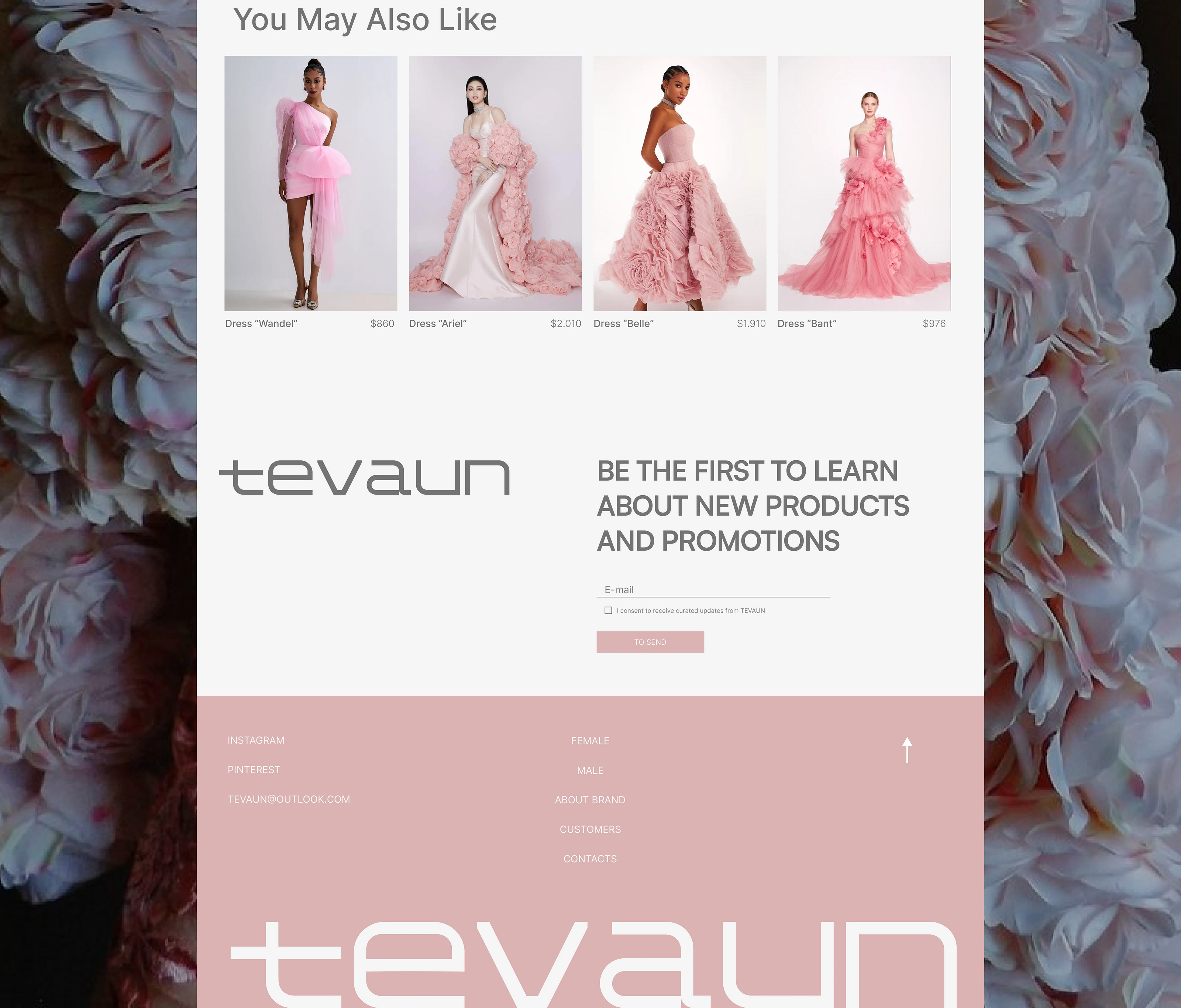 Tevaun // Интернет-магазин одежды // Веб-сайт — Изображение №19 — Интерфейсы на Dprofile