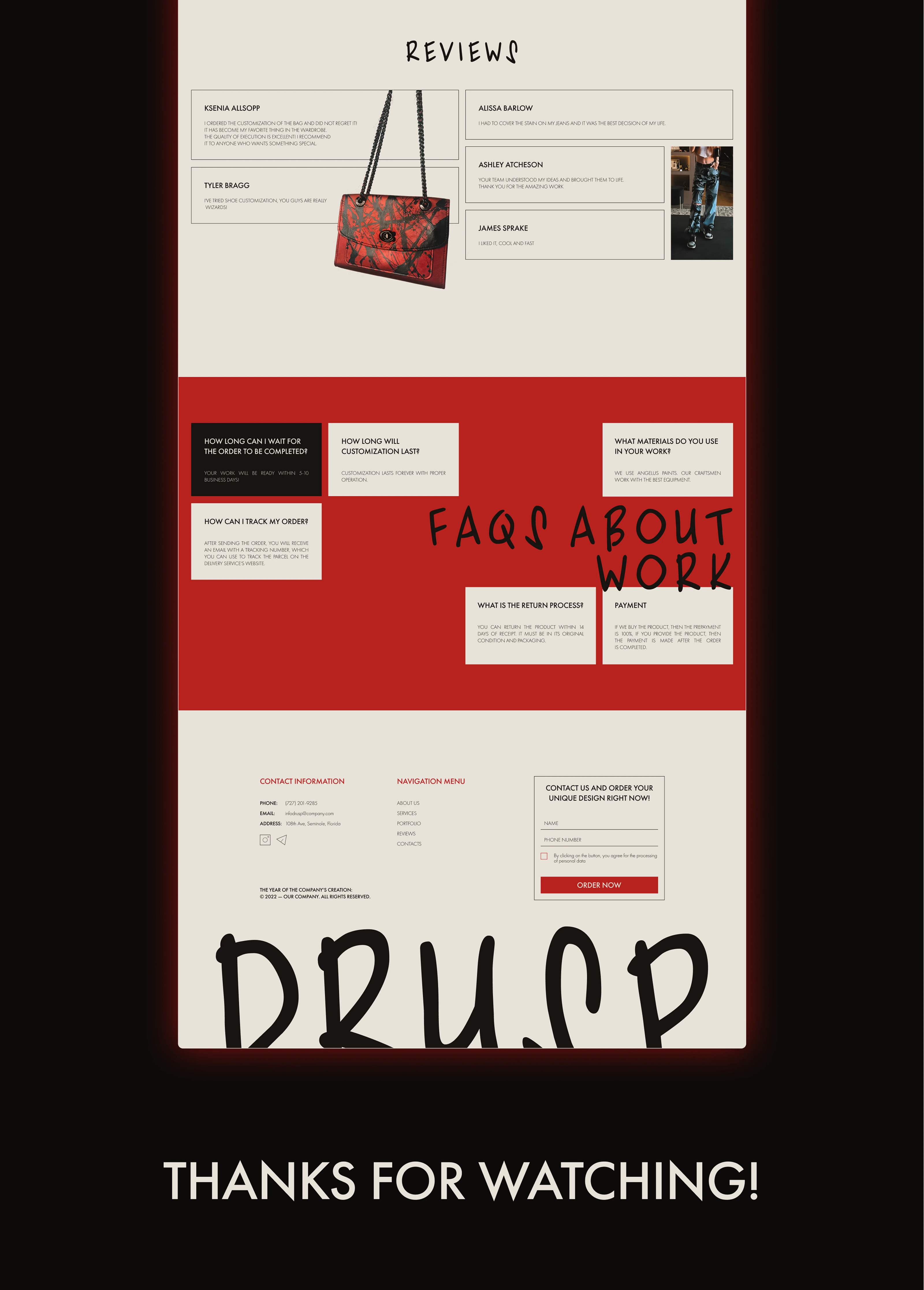 LANDING PAGE | DRUSP — Изображение №9 — Интерфейсы на Dprofile