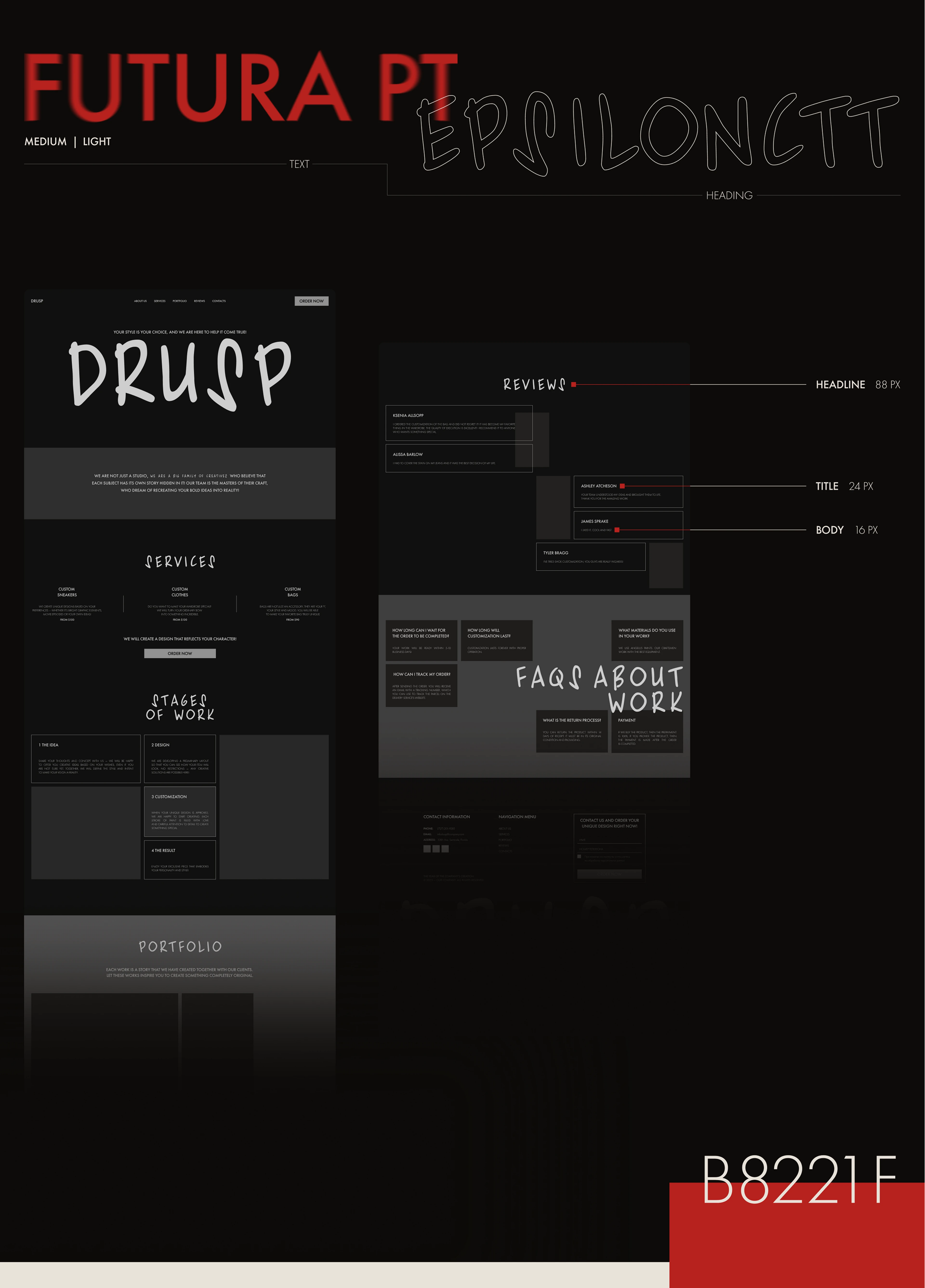 LANDING PAGE | DRUSP — Изображение №4 — Интерфейсы на Dprofile