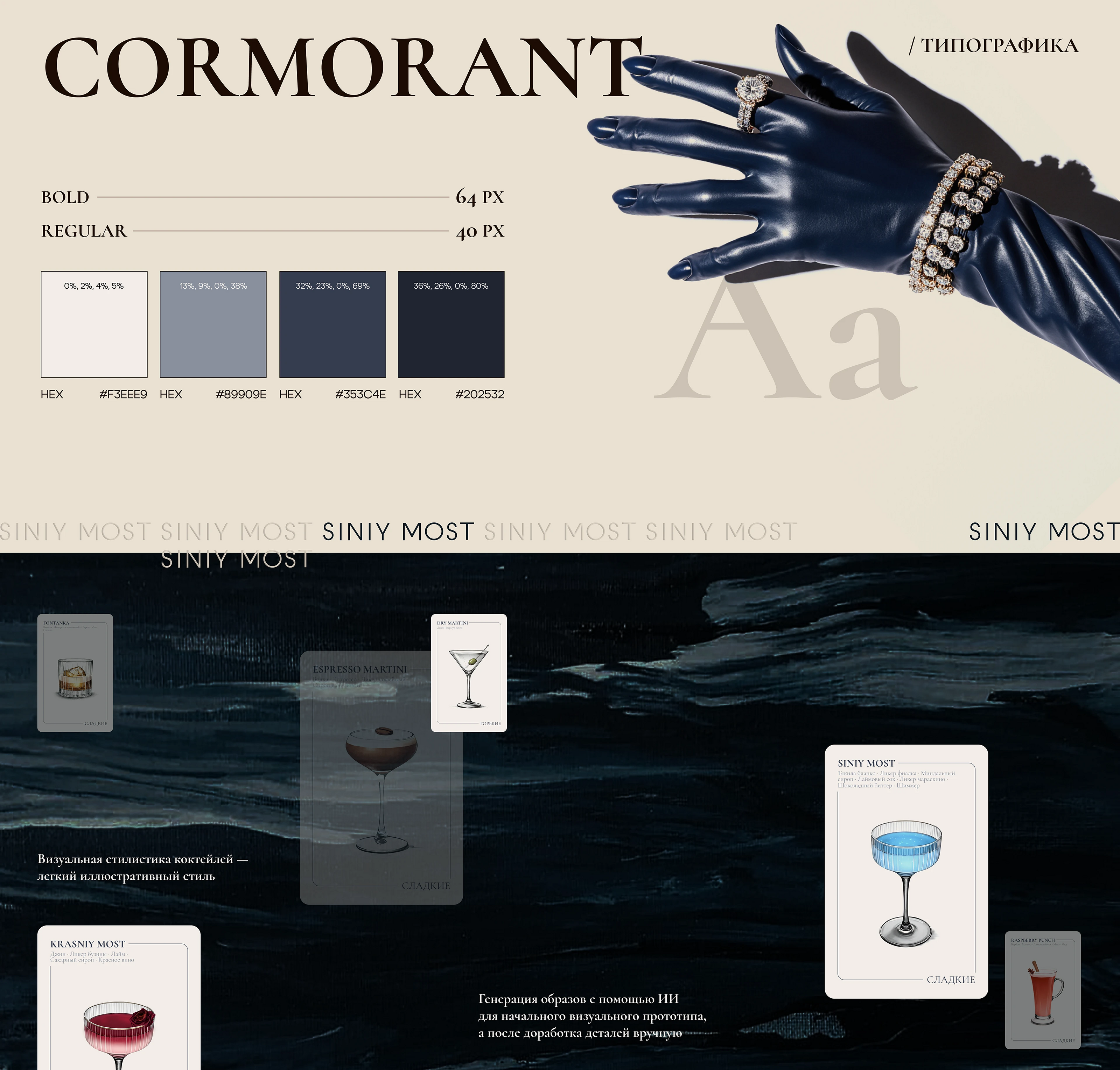 COCKTAIL MENU | SINIY MOST — Изображение №4 — Брендинг, Графика на Dprofile