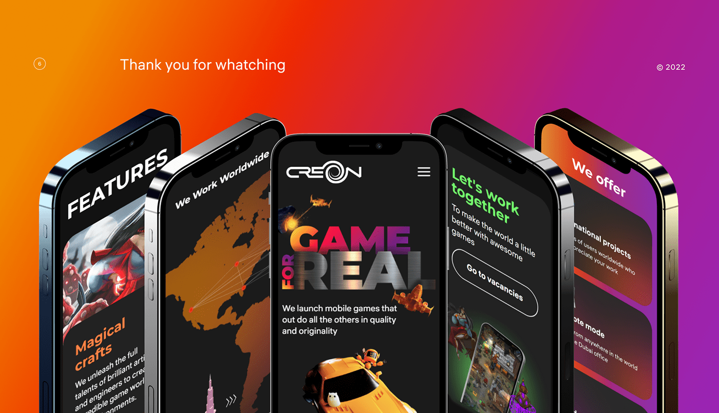 Creon.Games Website Redesign — Изображение №16 — Интерфейсы, Анимация на Dprofile