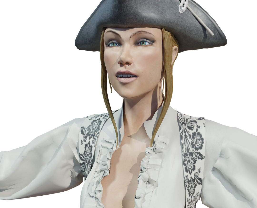 Персонаж "Пиратка" — Иллюстрация, 3D на Dprofile