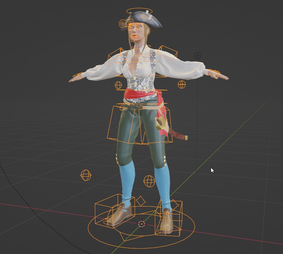 Персонаж "Пиратка" — Изображение №3 — Иллюстрация, 3D на Dprofile