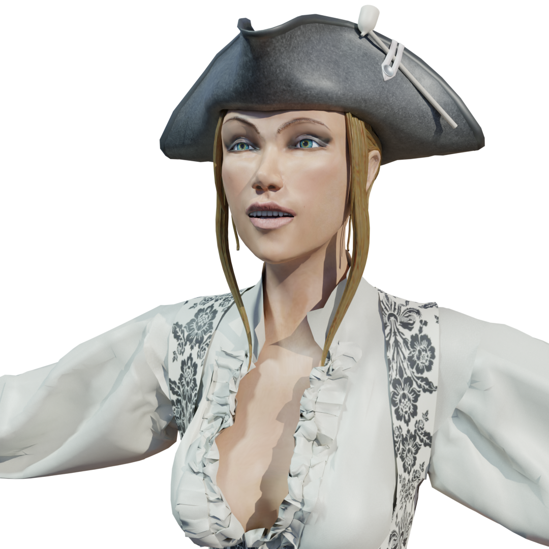 Персонаж "Пиратка" — Изображение №1 — Иллюстрация, 3D на Dprofile