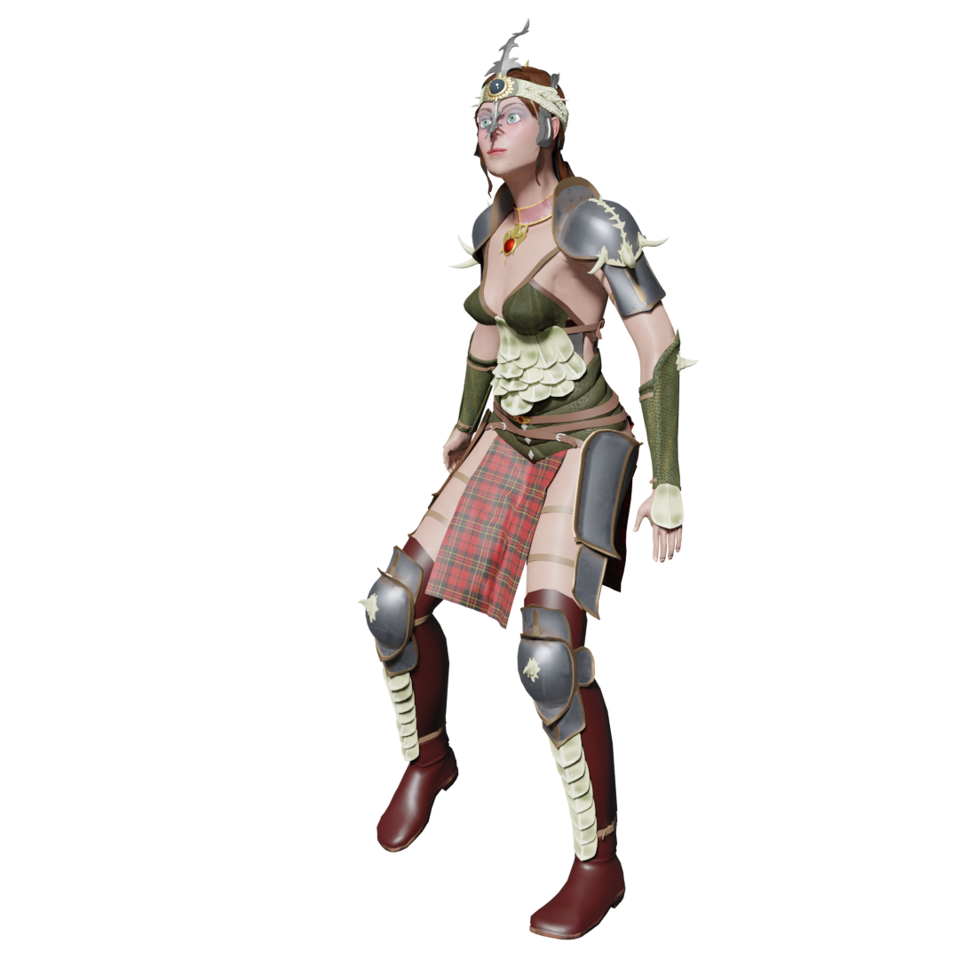 Игровой фентези-персонаж — Изображение №1 — Иллюстрация, 3D на Dprofile