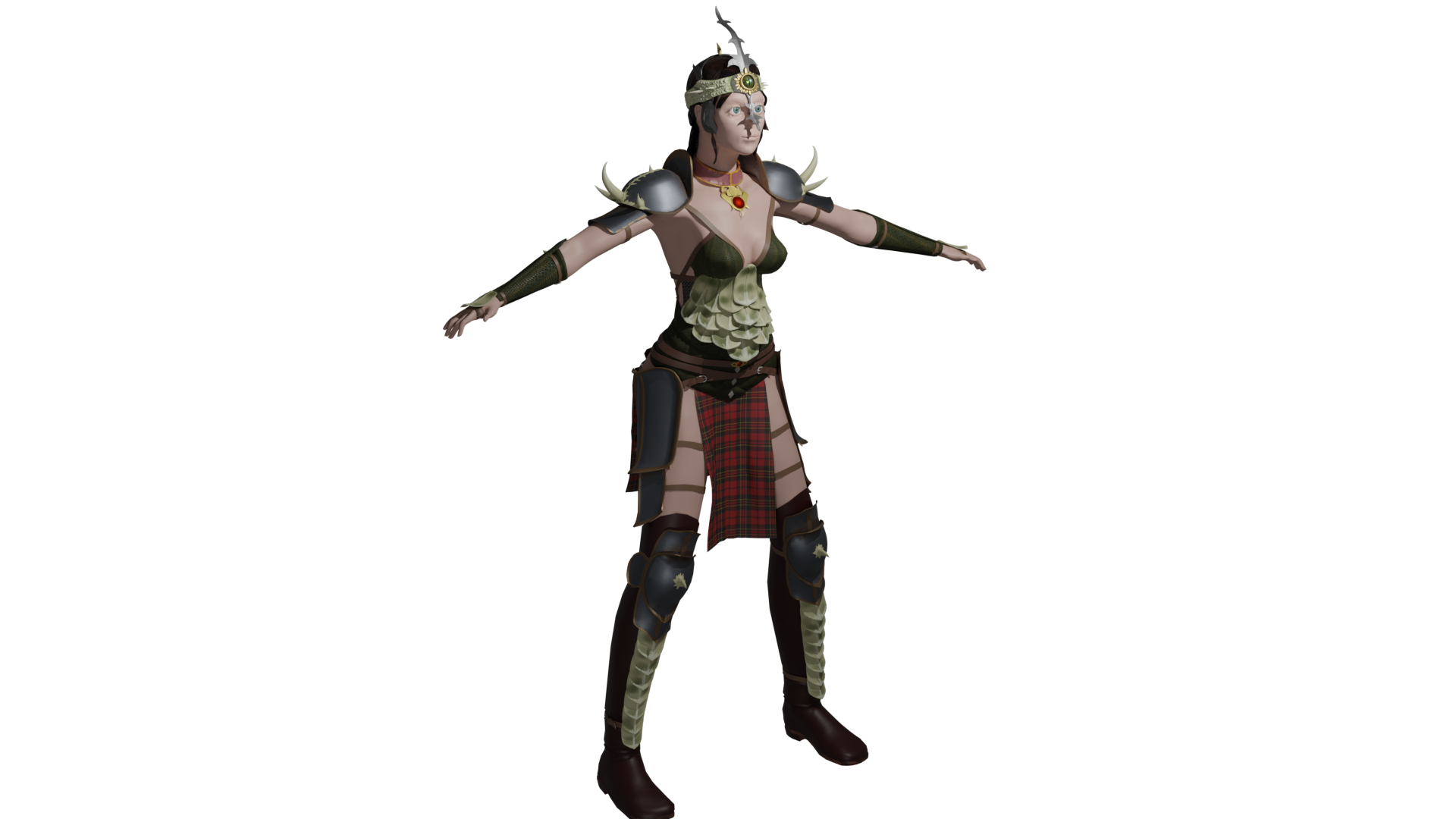 Игровой фентези-персонаж — Изображение №4 — Иллюстрация, 3D на Dprofile