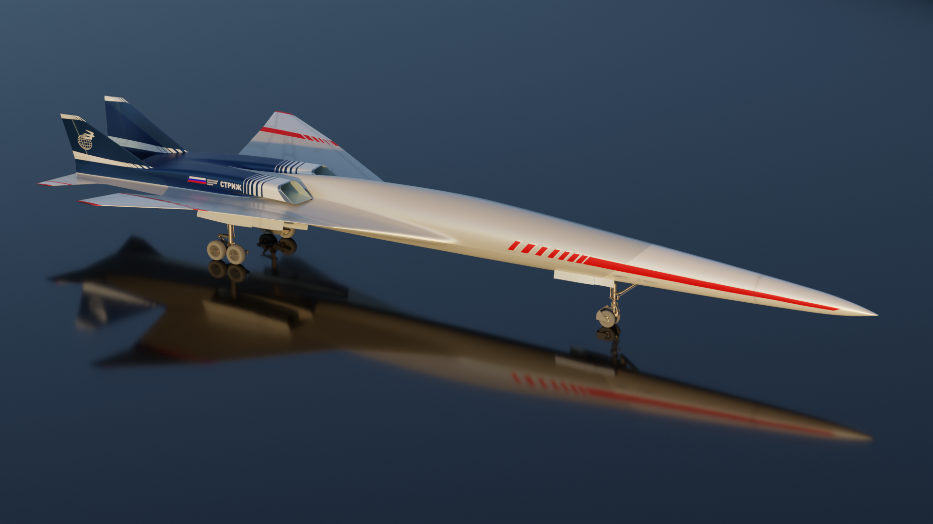 Моделирование самолета и разработка ливреи — Изображение №1 — Иллюстрация, 3D на Dprofile
