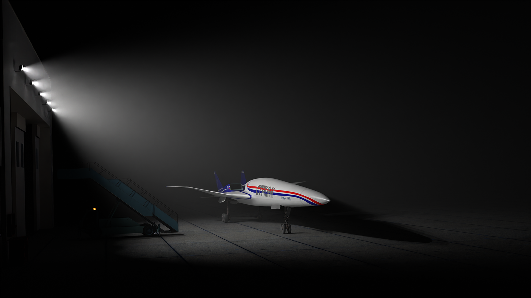 Моделирование самолета и разработка ливреи — Изображение №3 — Иллюстрация, 3D на Dprofile
