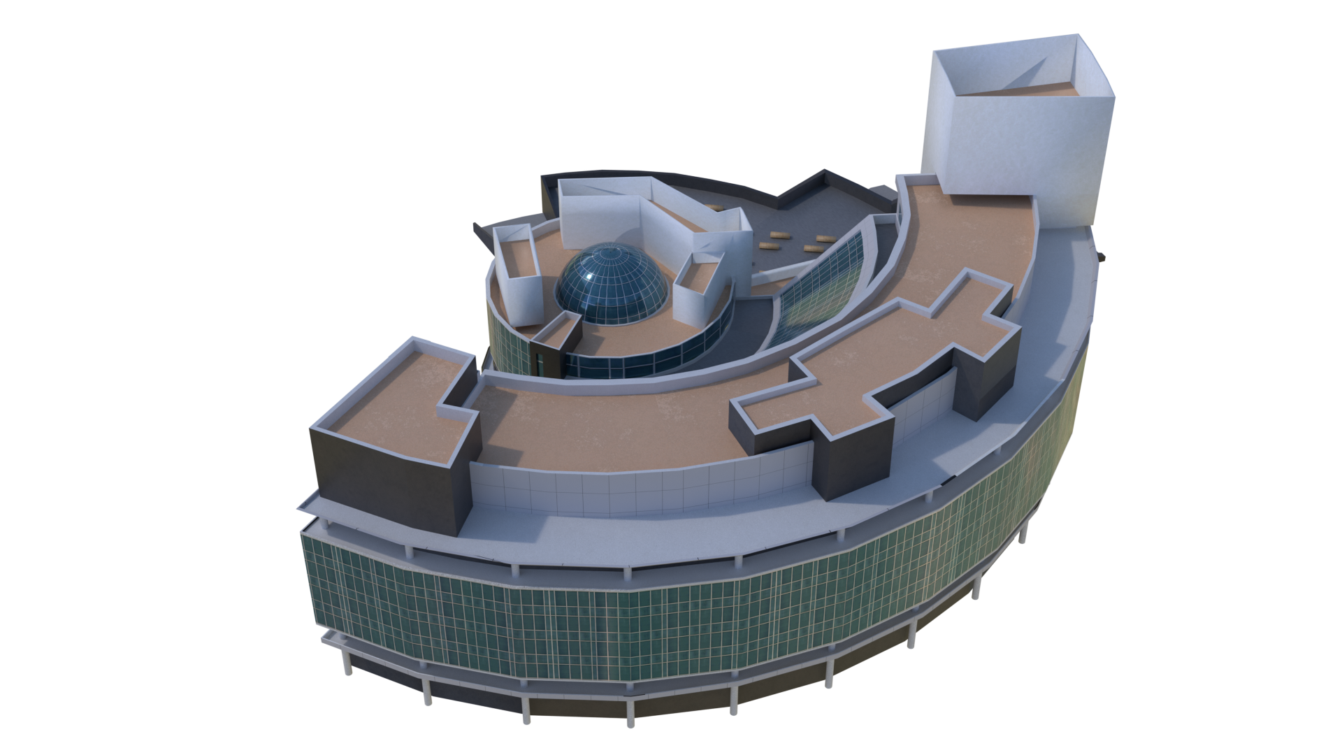 Моделирование и текстурирование здания. Игровое окружение — Изображение №4 — Иллюстрация, 3D на Dprofile